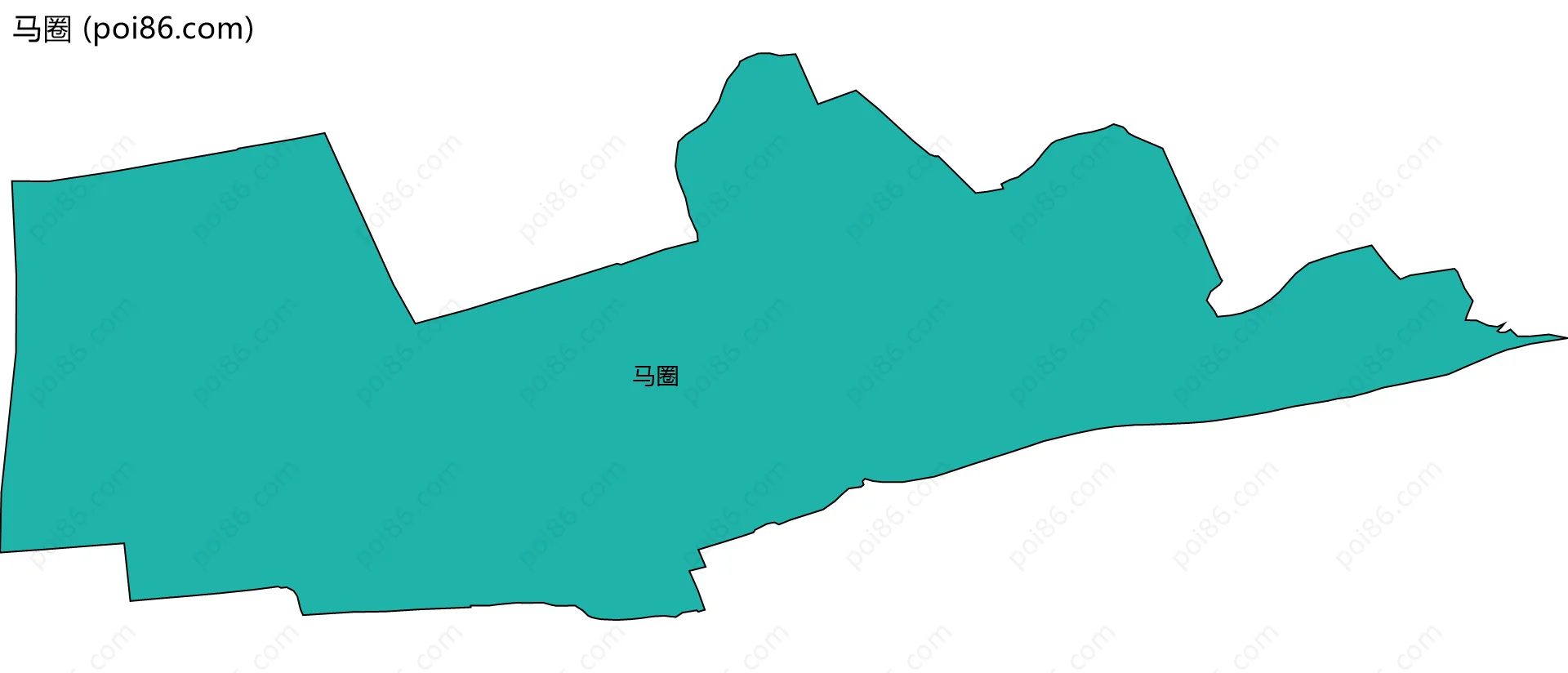 马圈边界地图