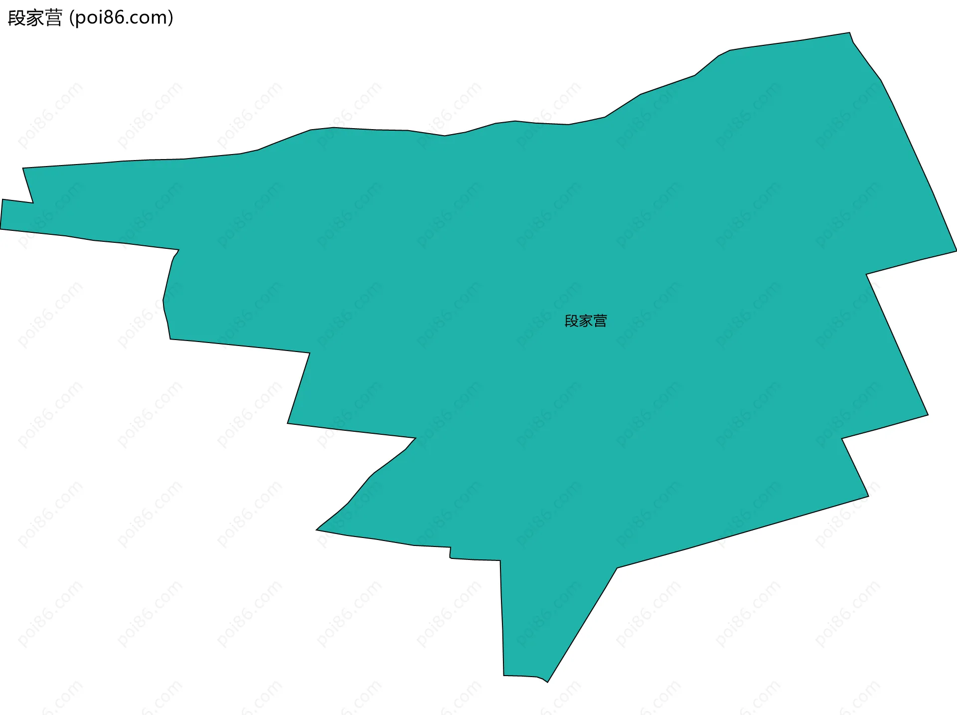 段家营边界地图