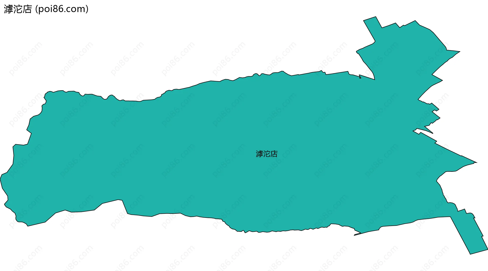 滹沱店边界地图