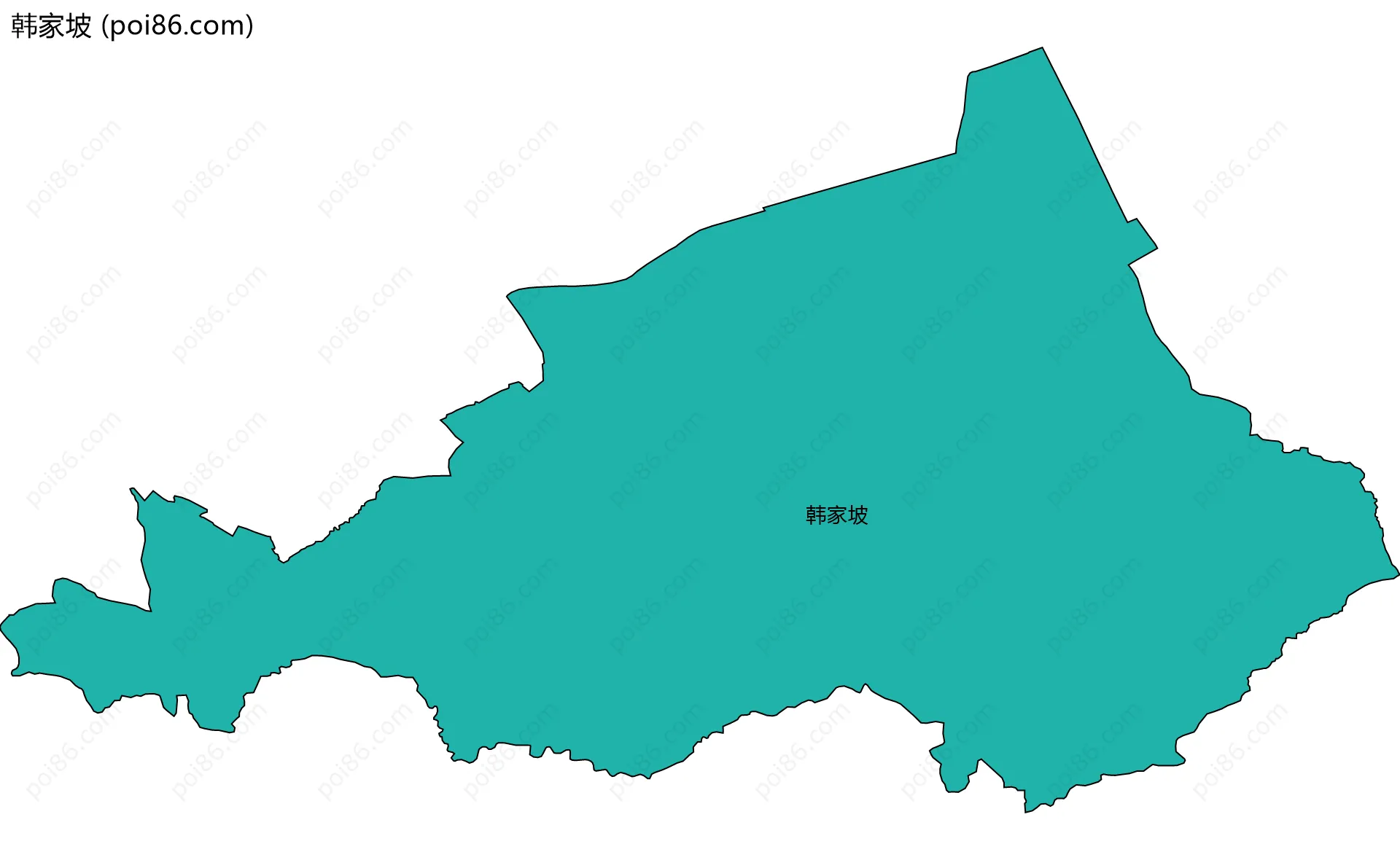 韩家坡边界地图
