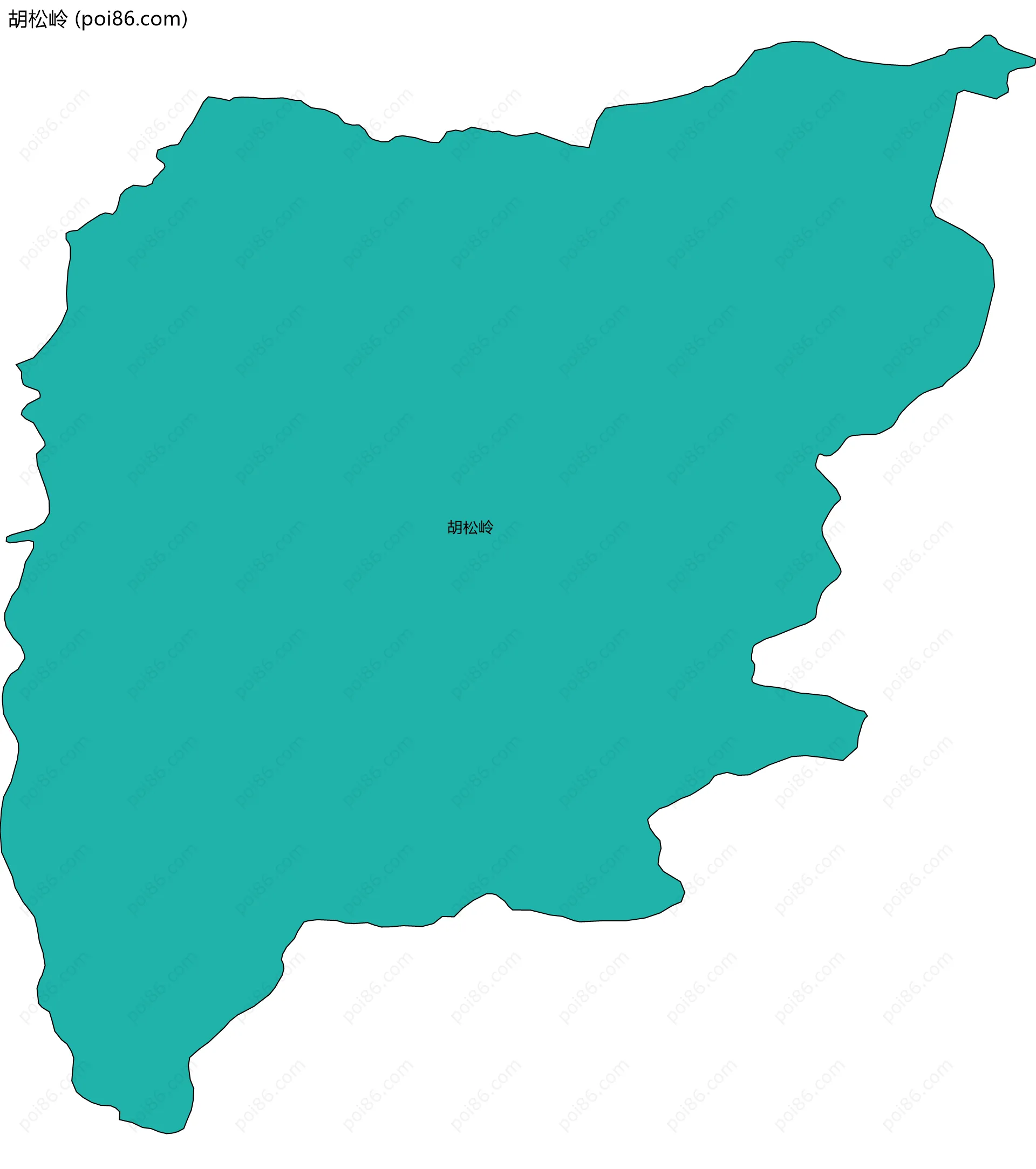 胡松岭边界地图