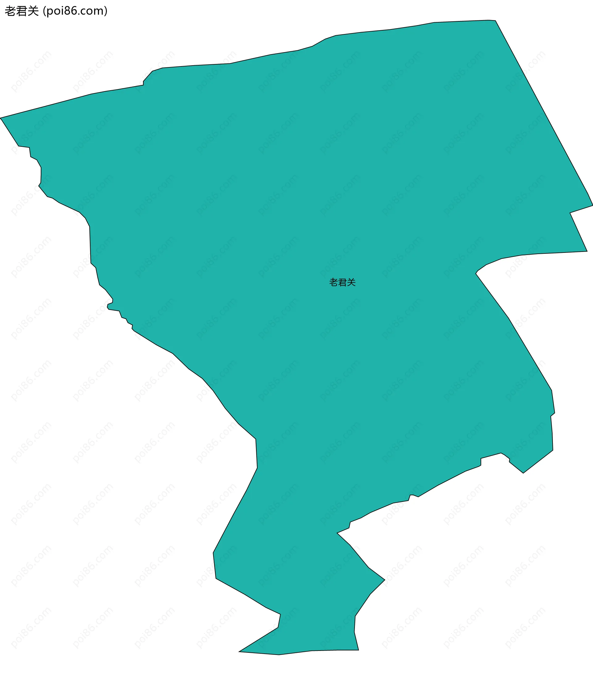 老君关边界地图