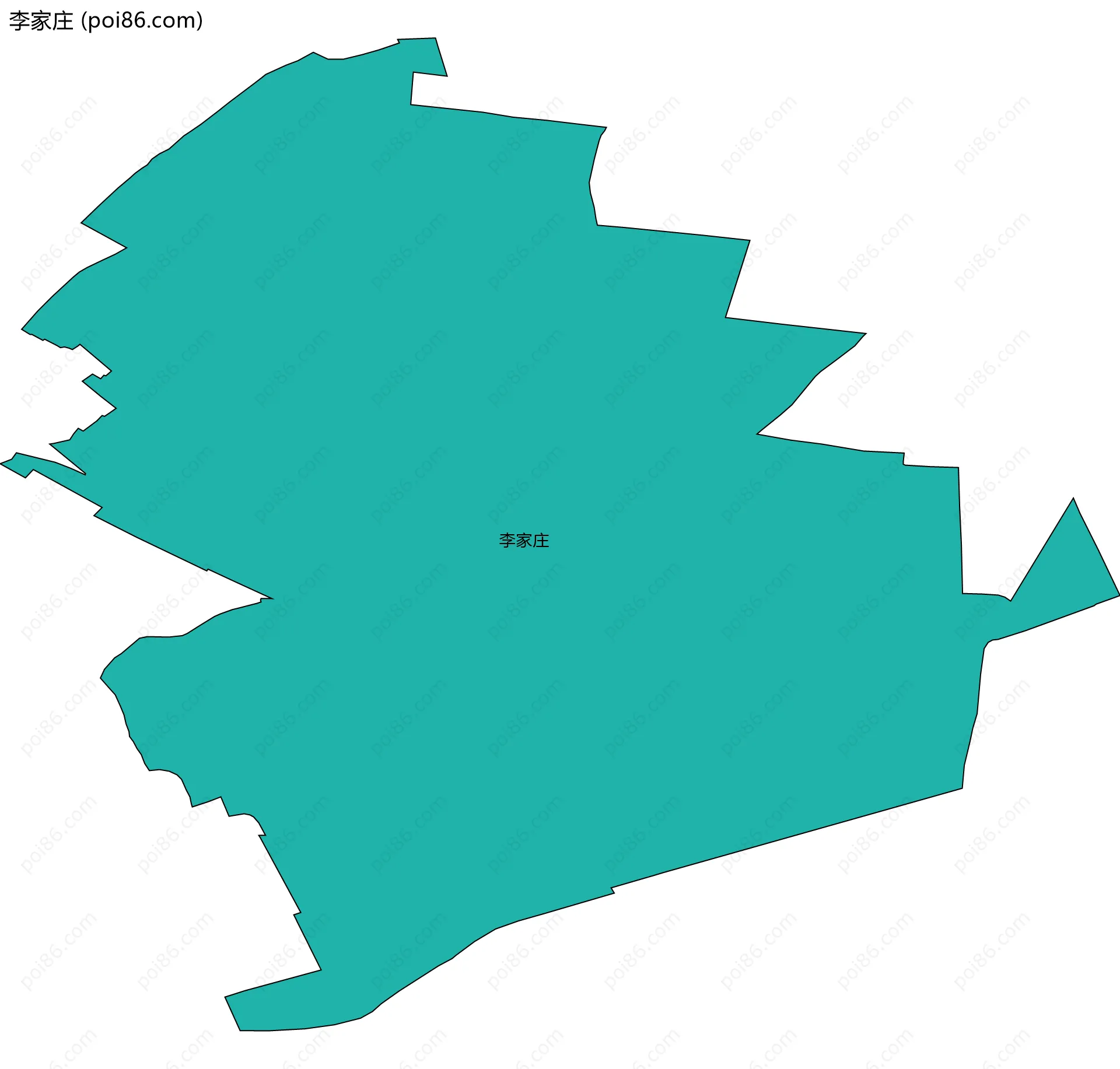 李家庄边界地图