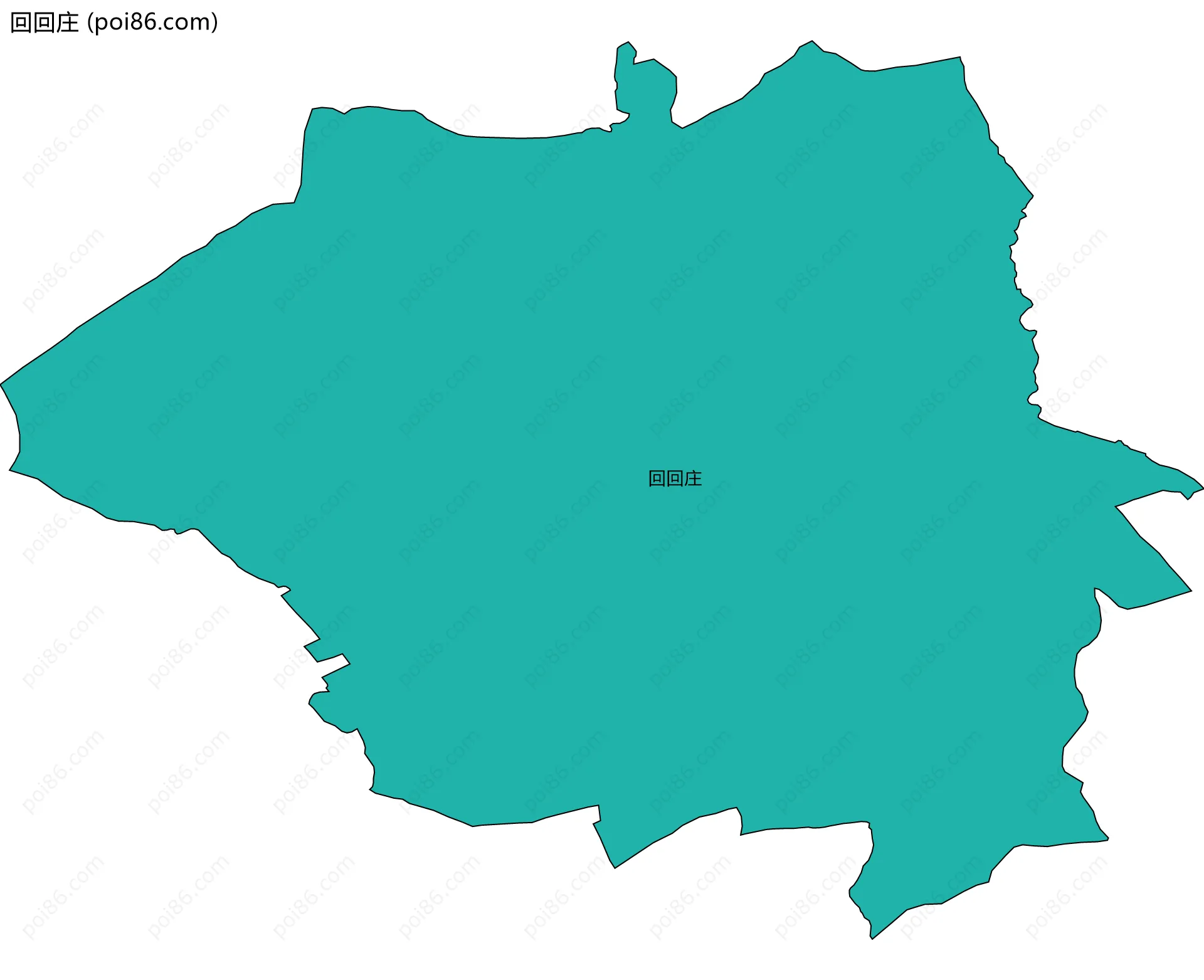 回回庄边界地图