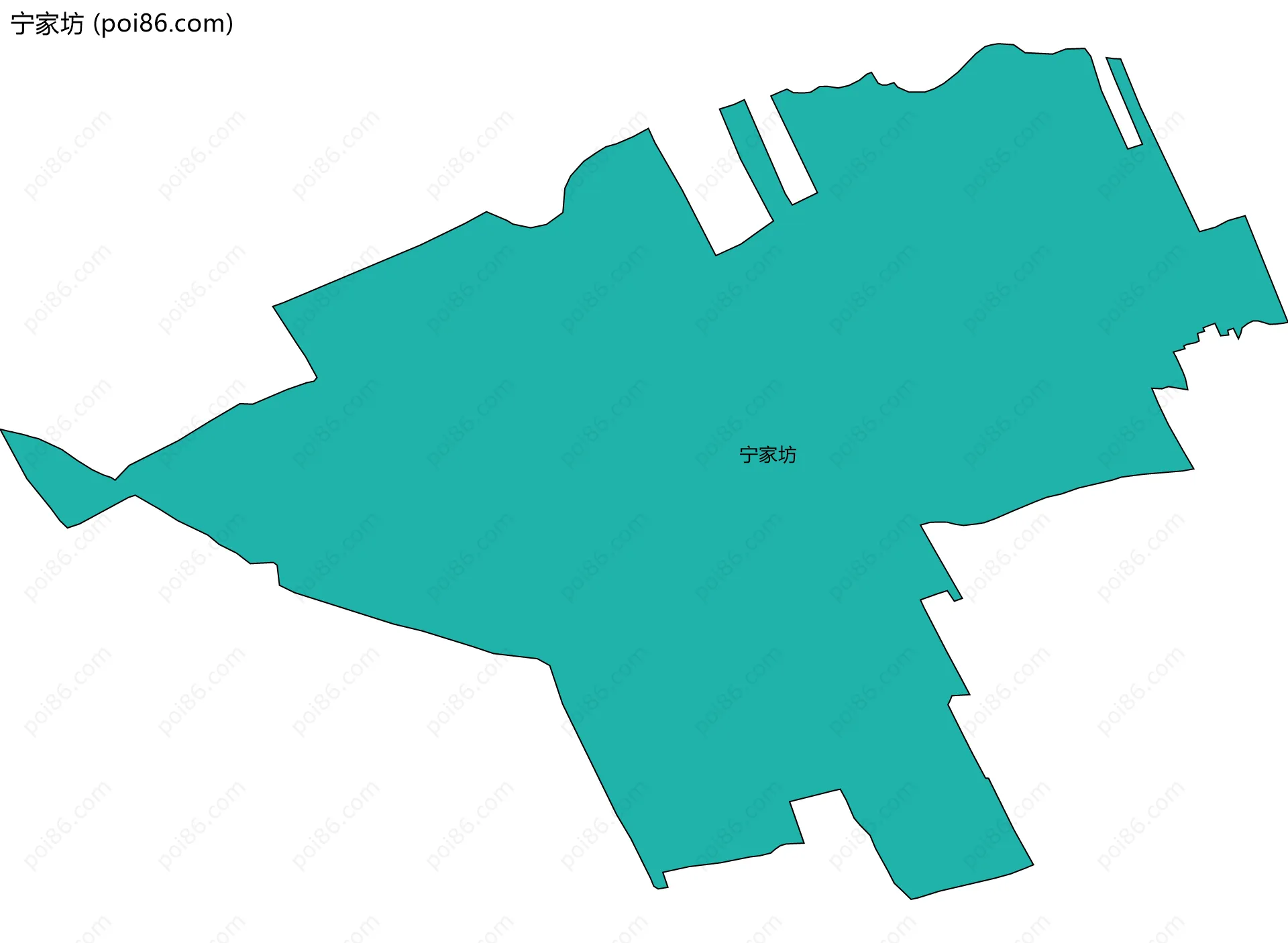 宁家坊边界地图