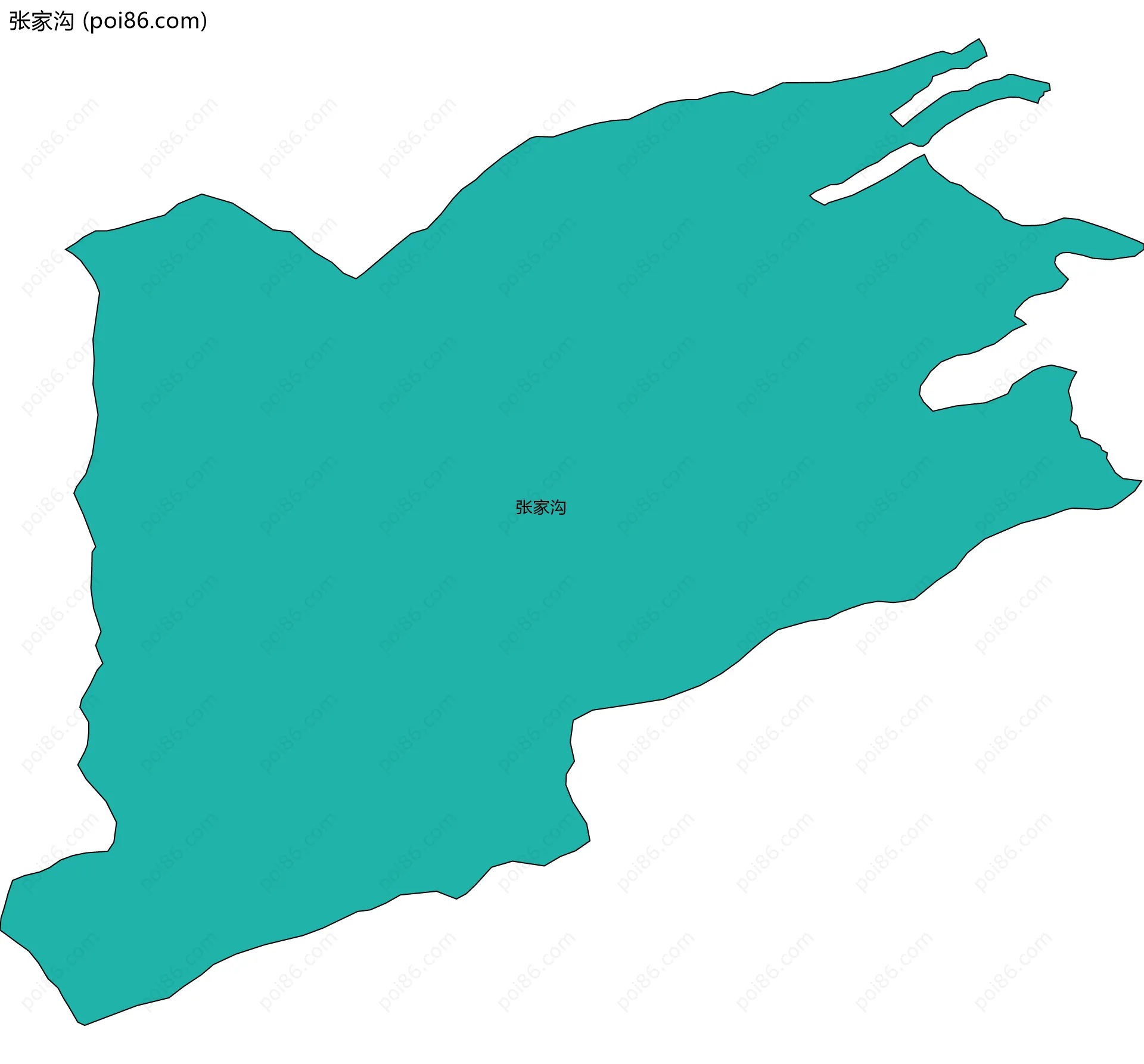 张家沟边界地图