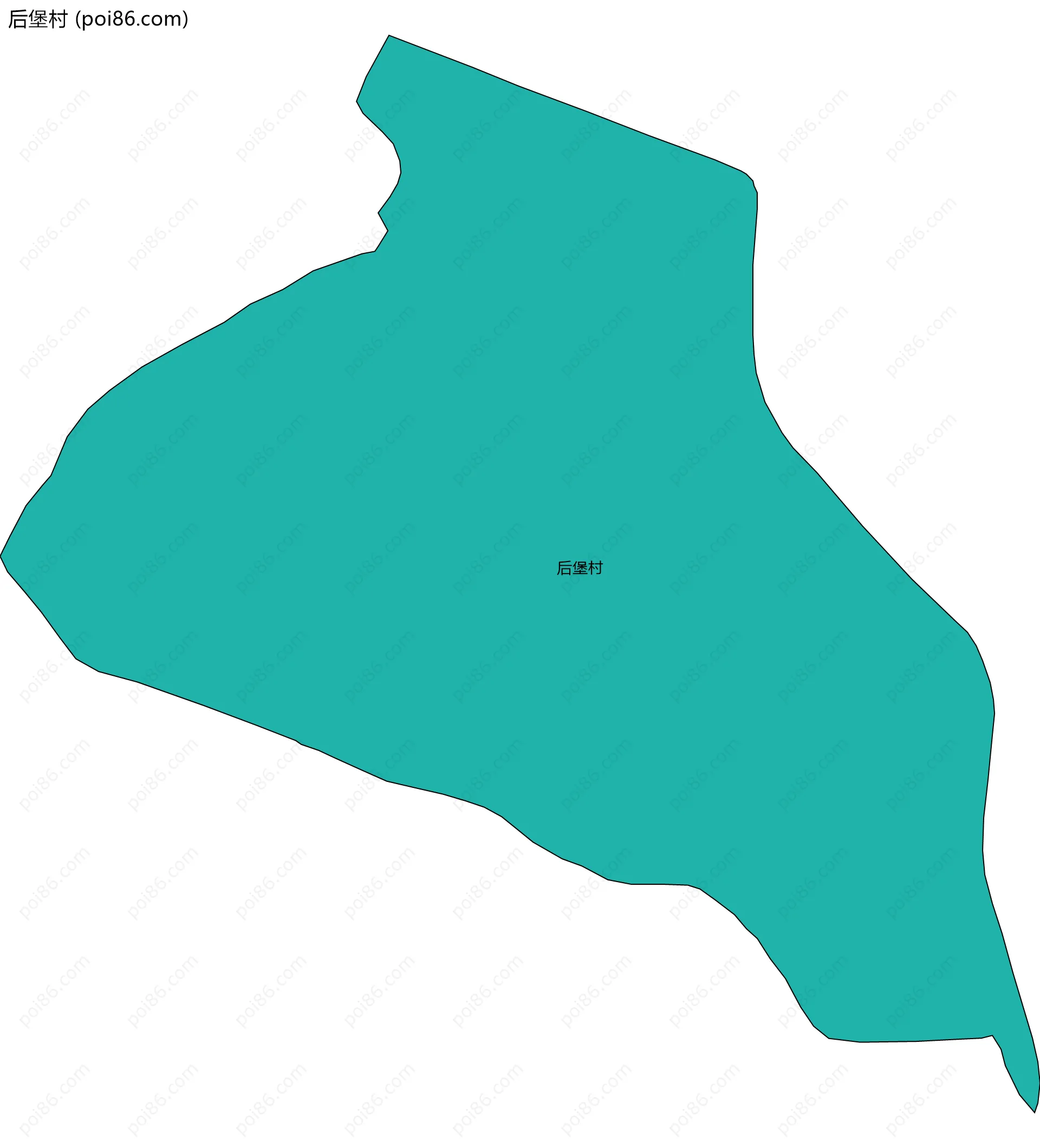 后堡村边界地图
