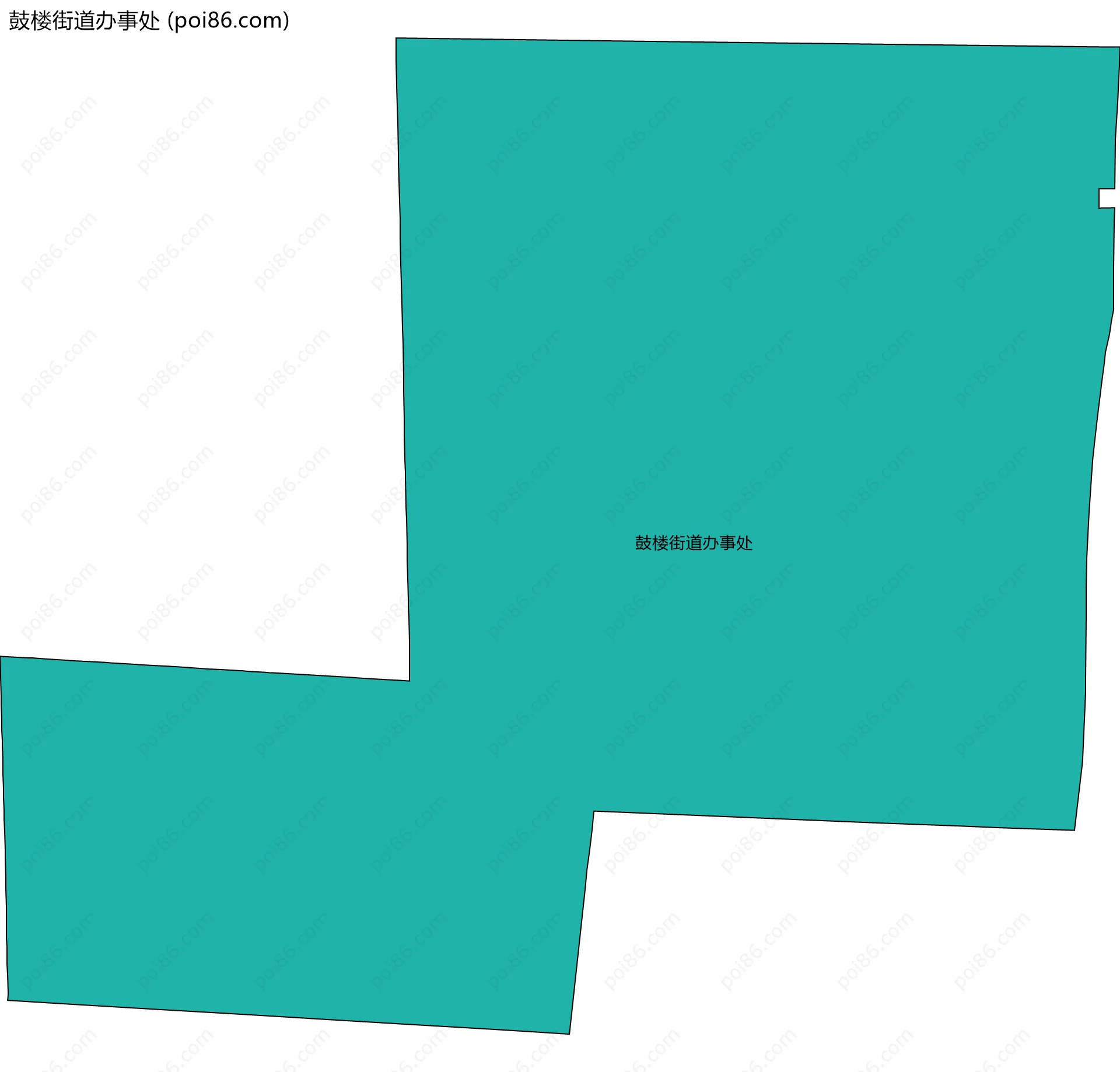 鼓楼街道办事处边界地图