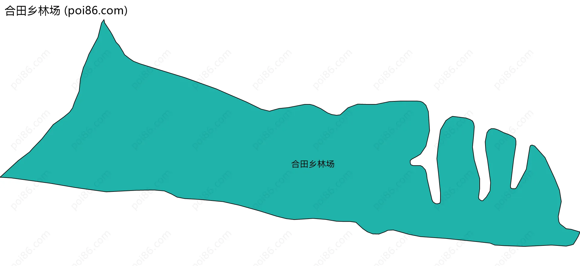 合田乡林场边界地图