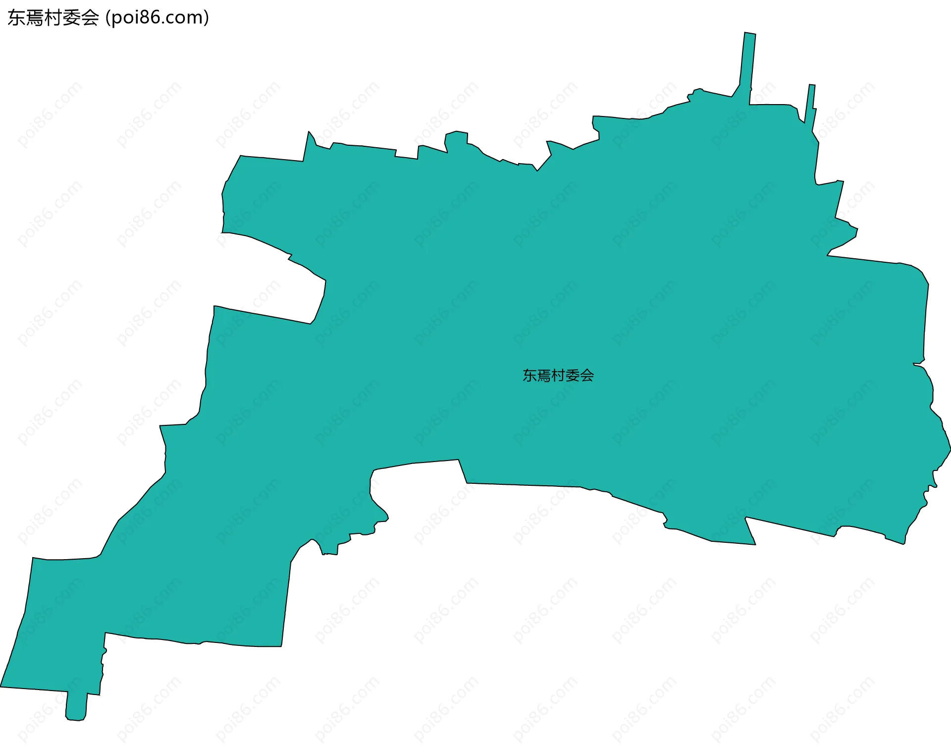 东焉村委会边界地图