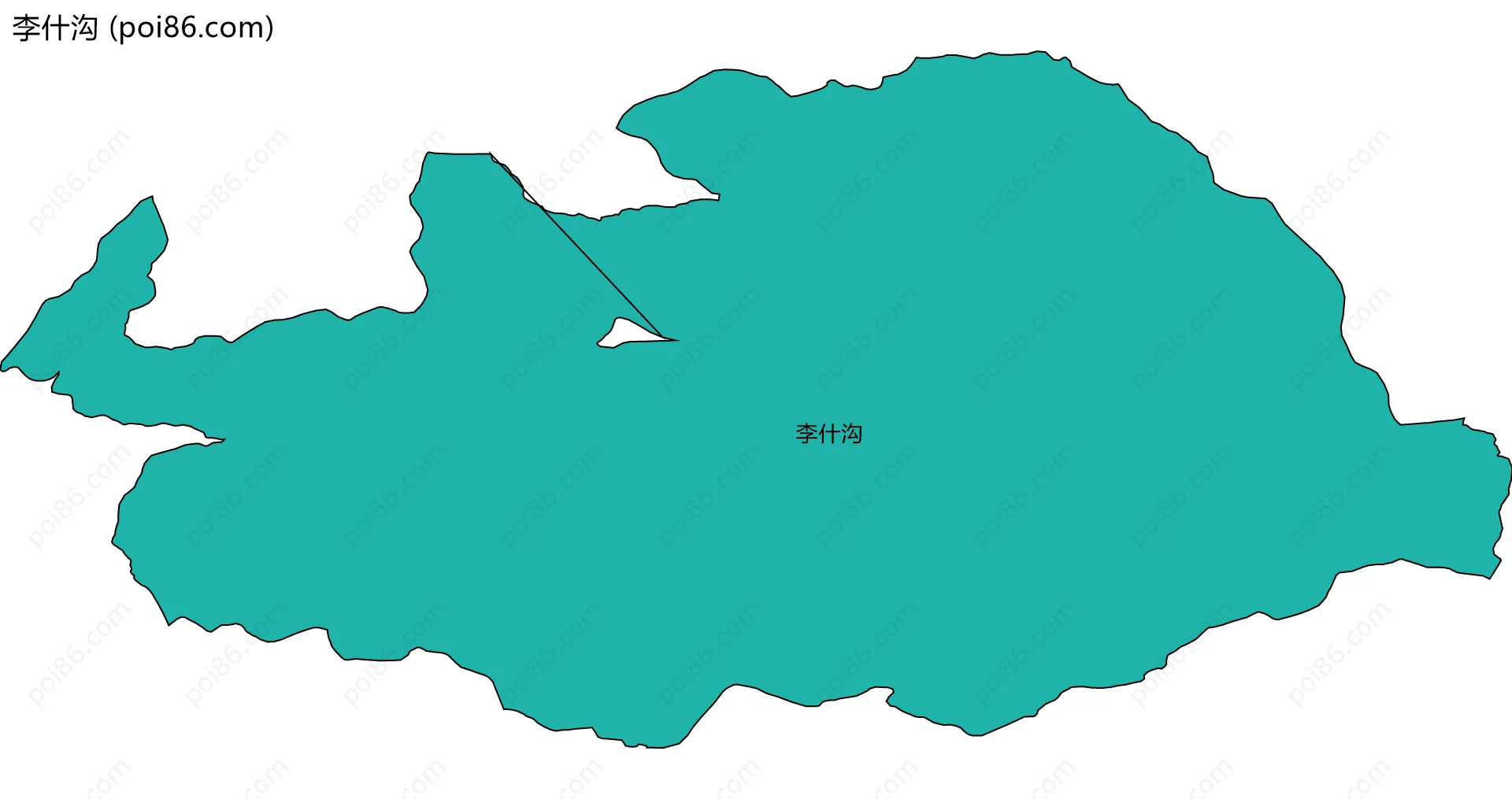 李什沟边界地图