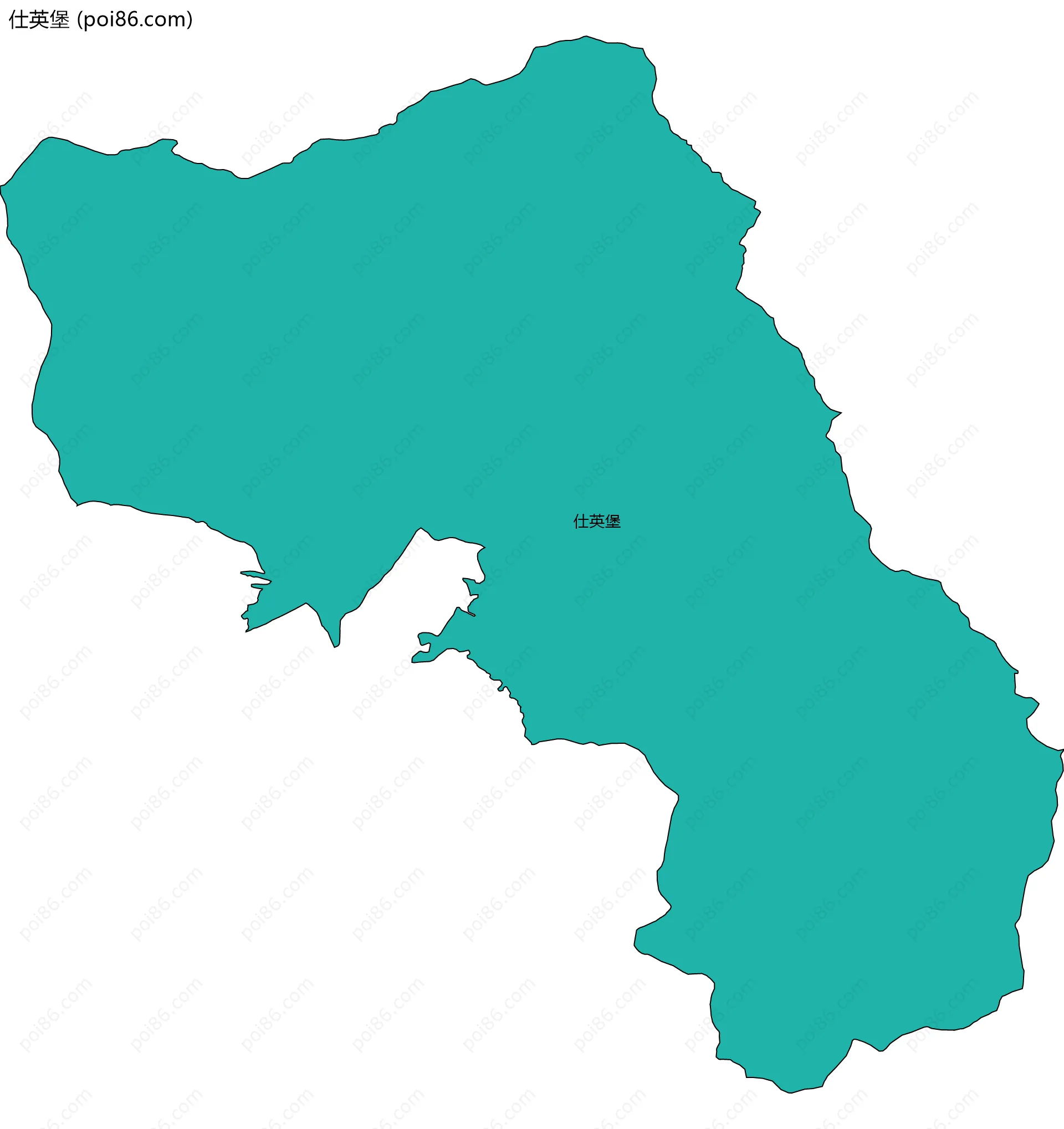 仕英堡边界地图