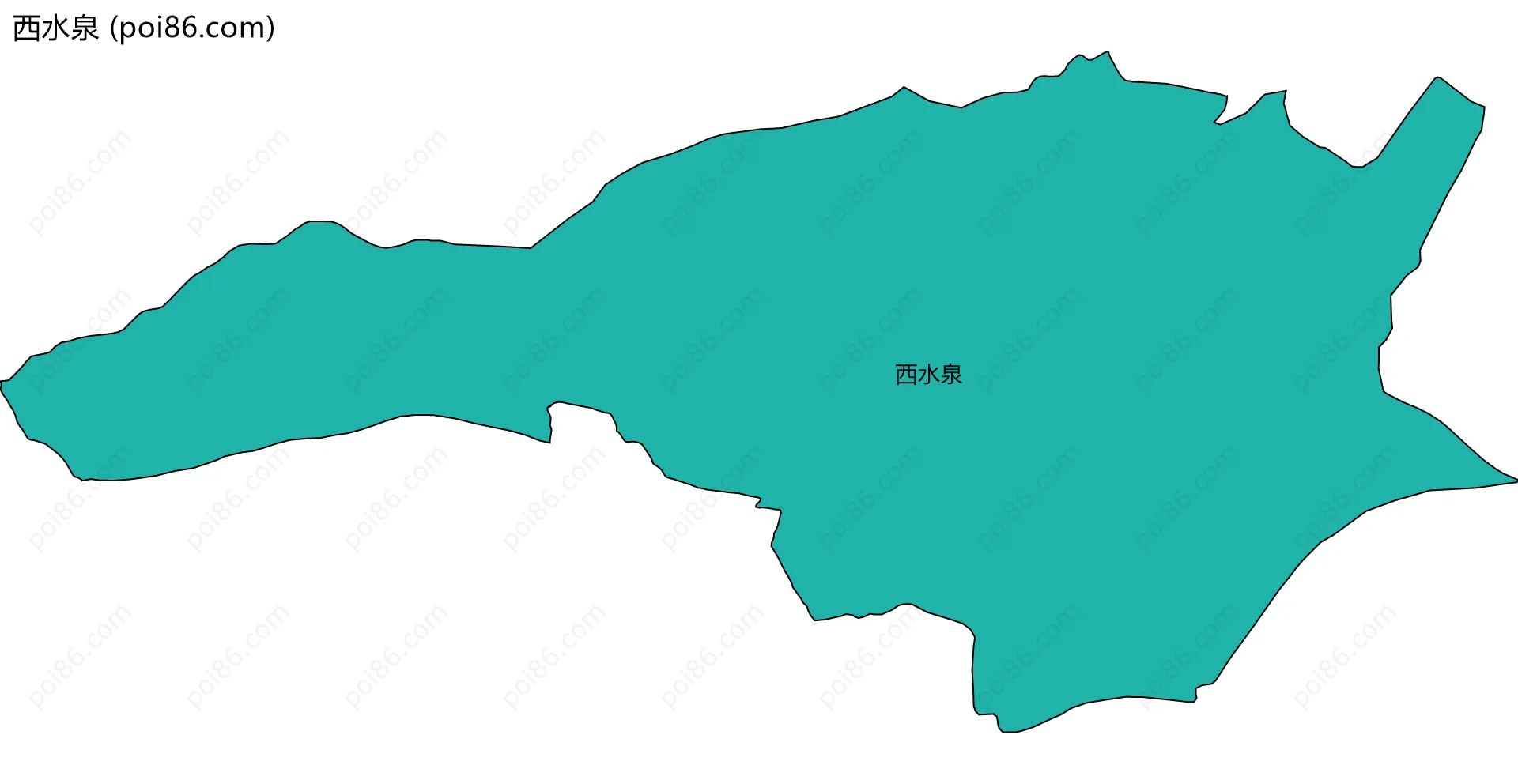 西水泉边界地图