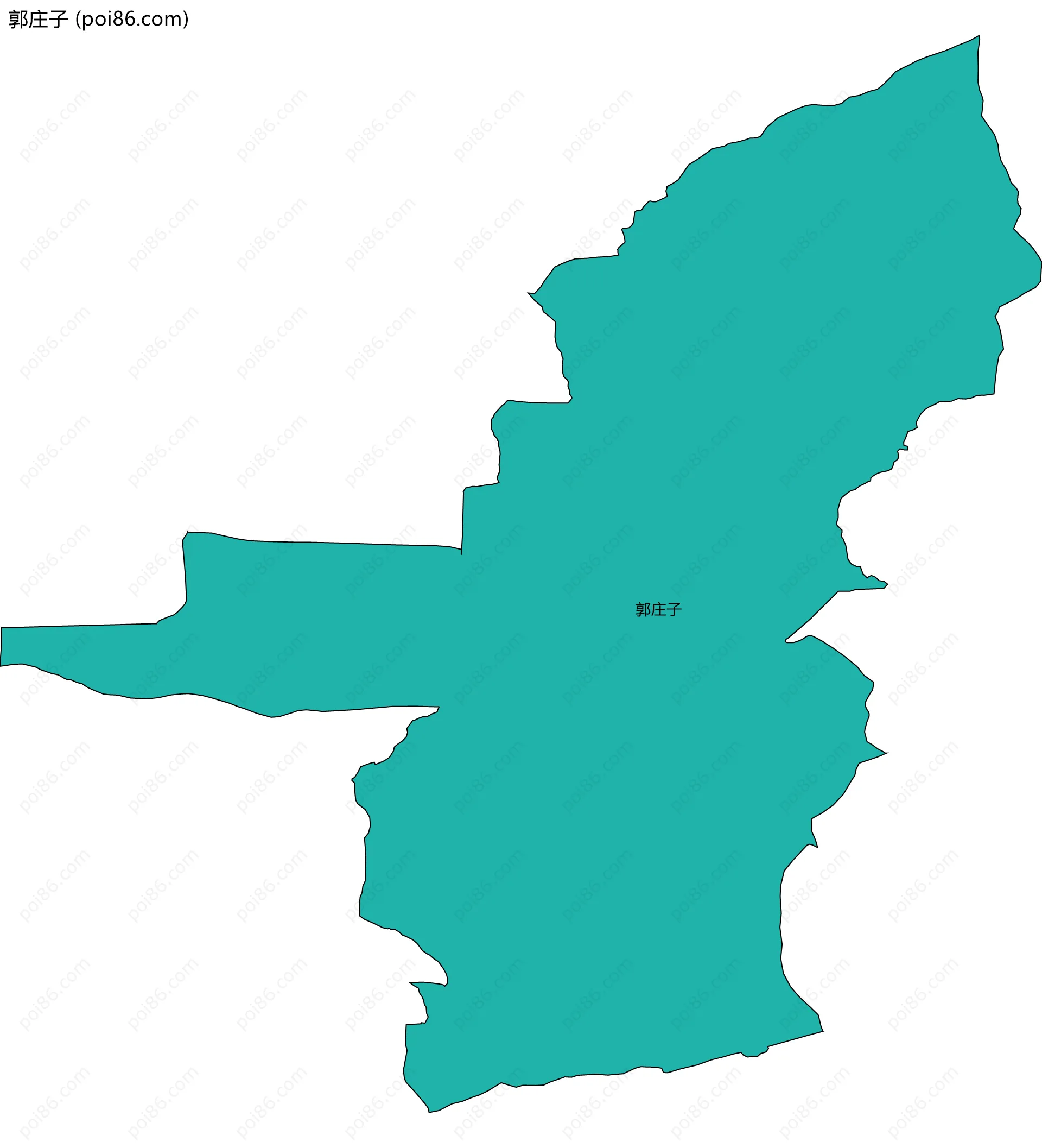 郭庄子边界地图