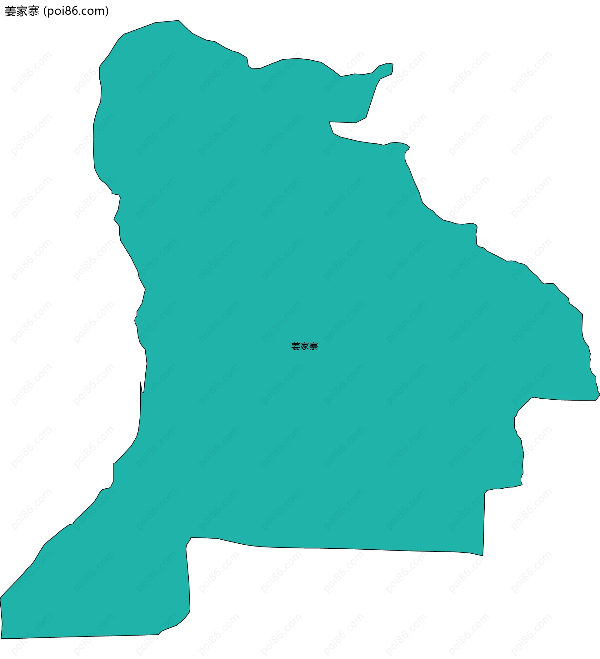 姜家寨边界地图