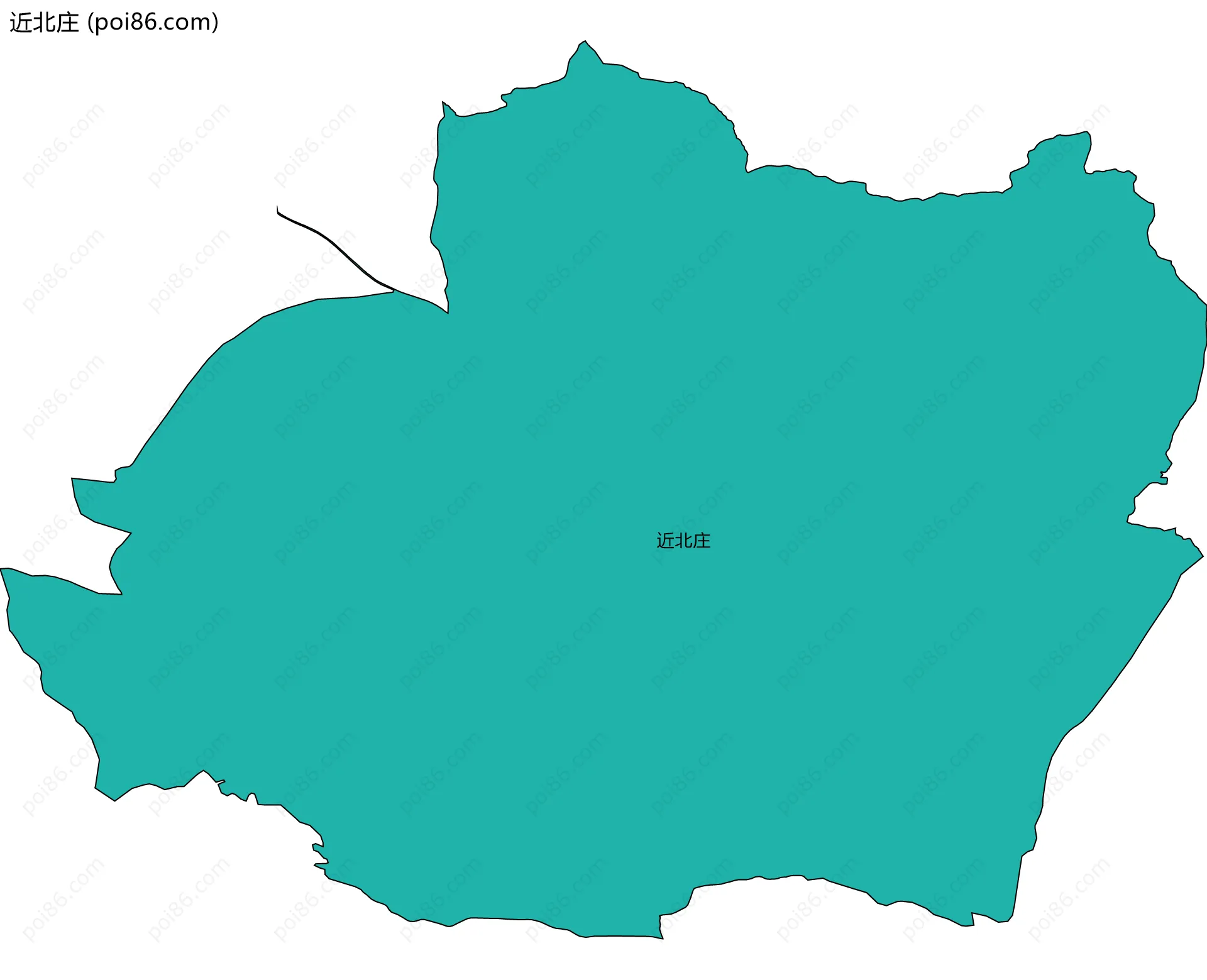 近北庄边界地图