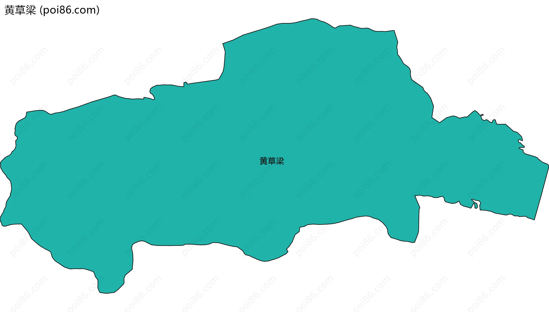 黄草梁边界地图