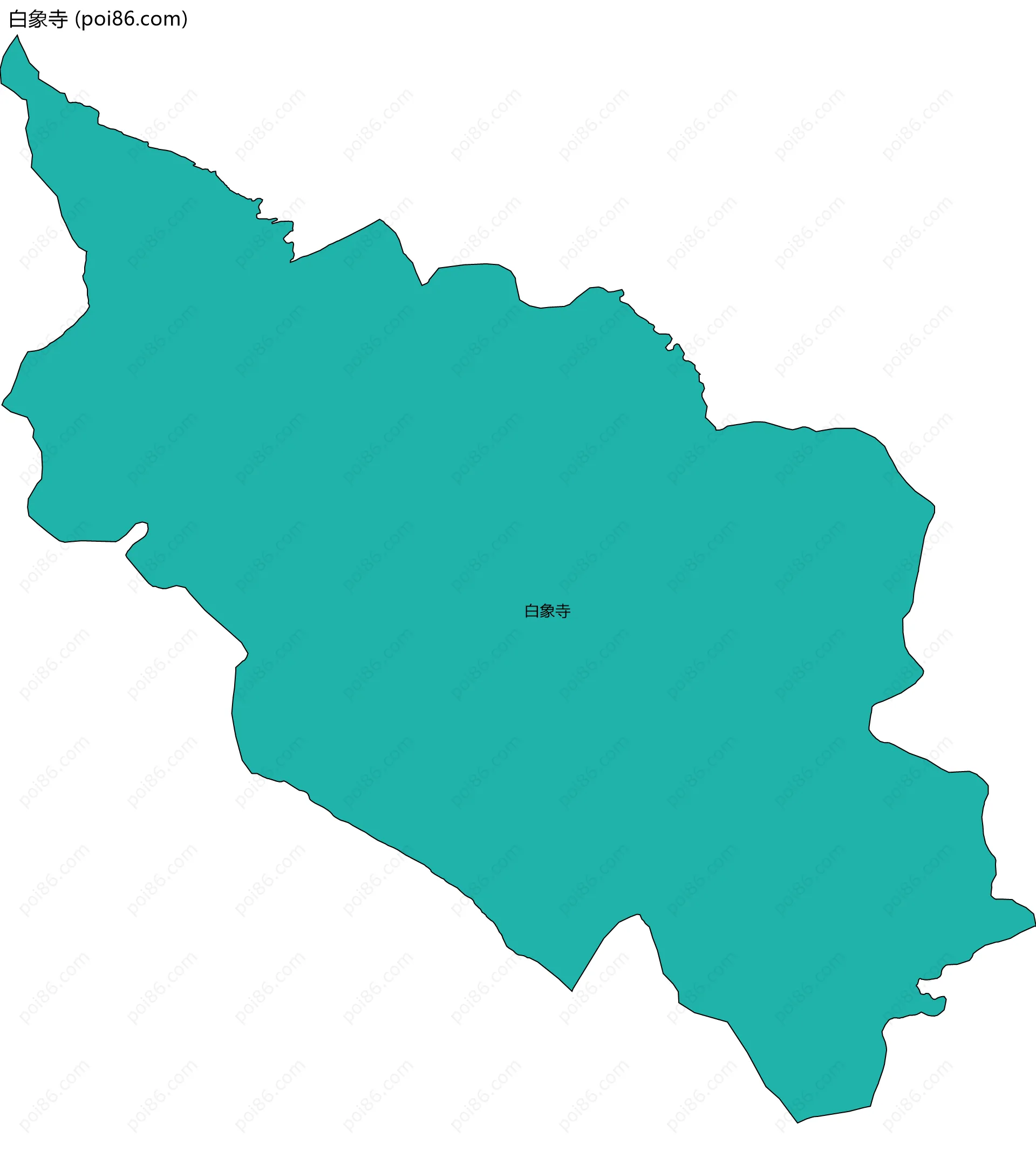 白象寺边界地图