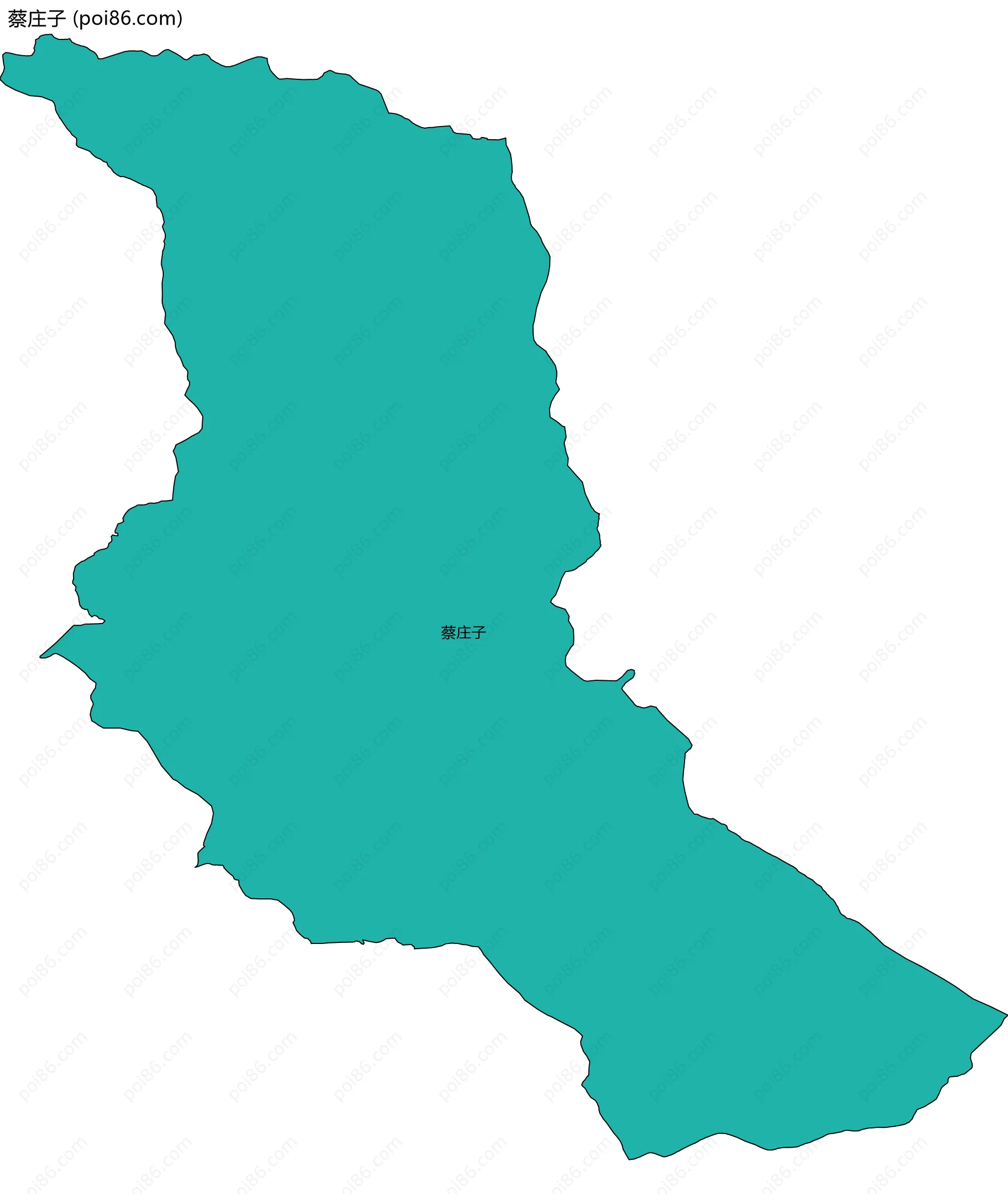 蔡庄子边界地图