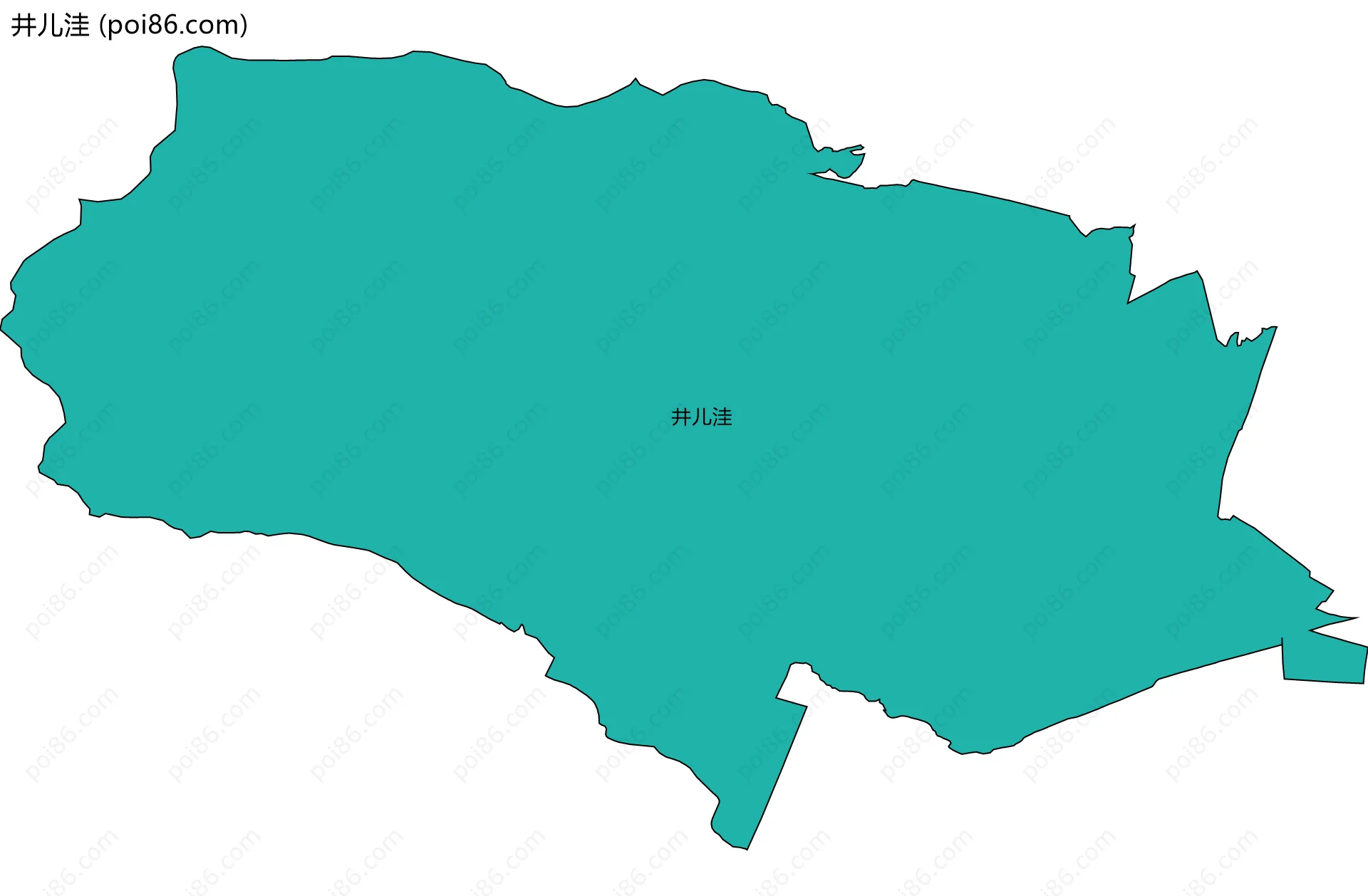 井儿洼边界地图
