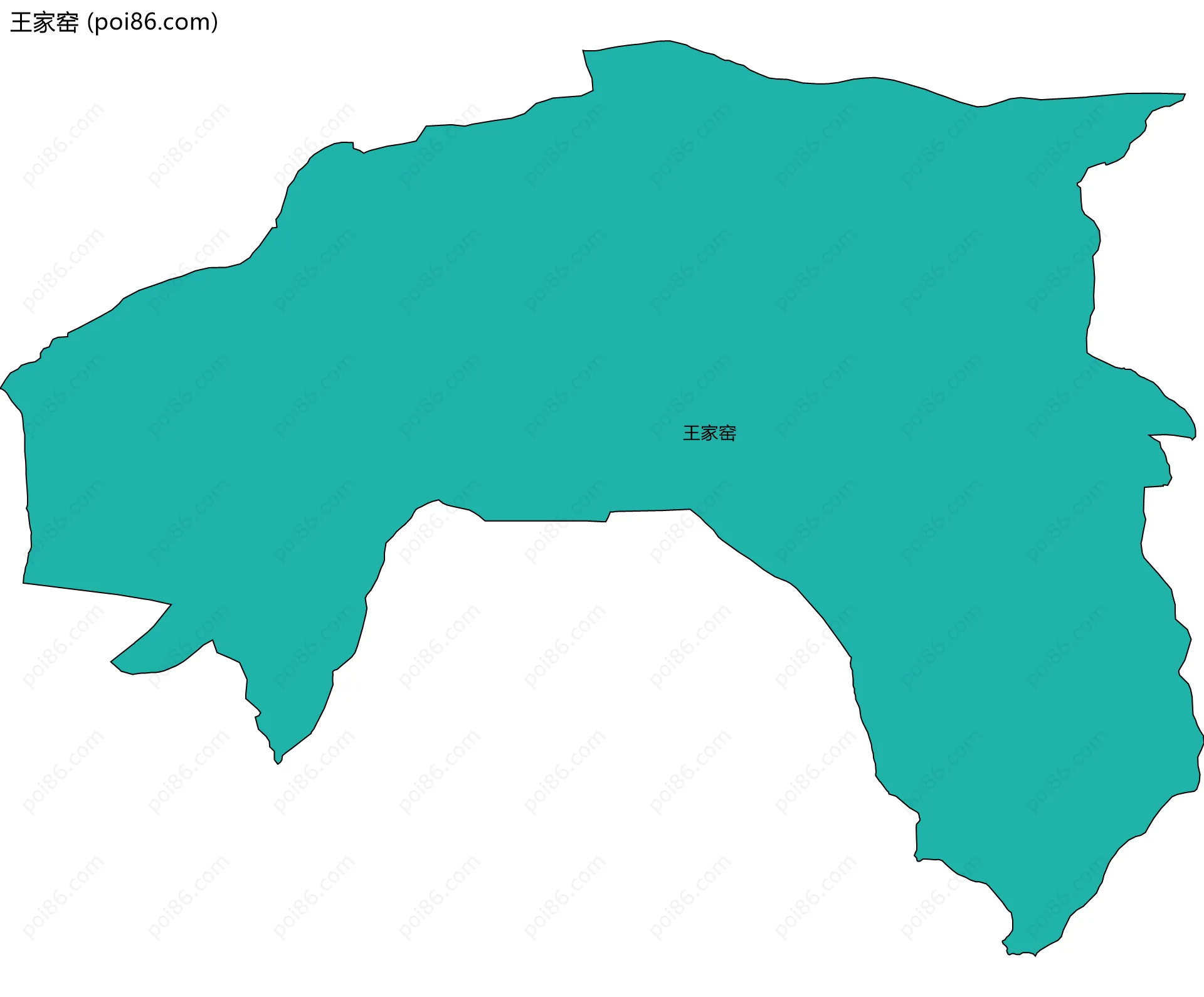 王家窑边界地图