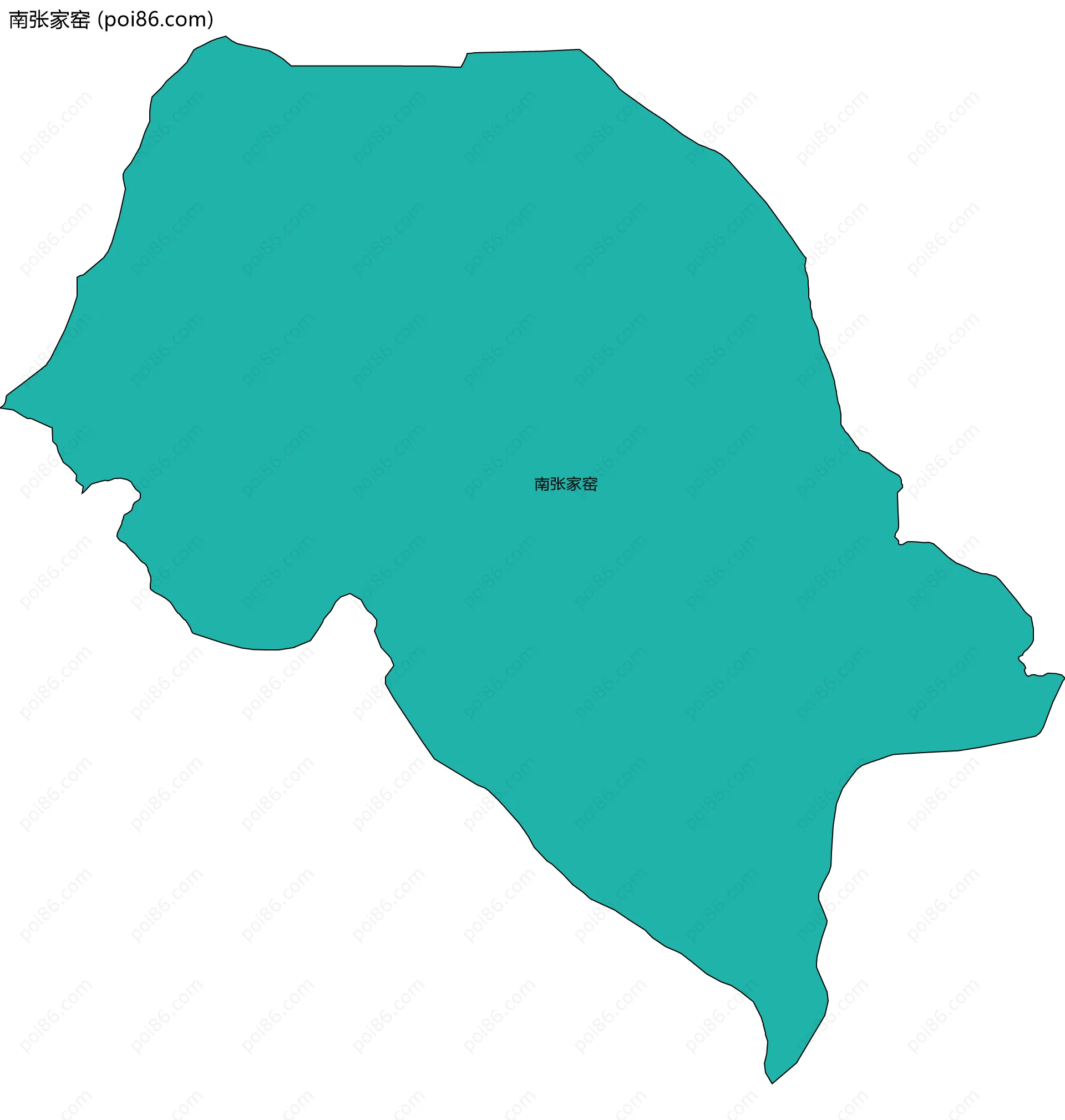 南张家窑边界地图