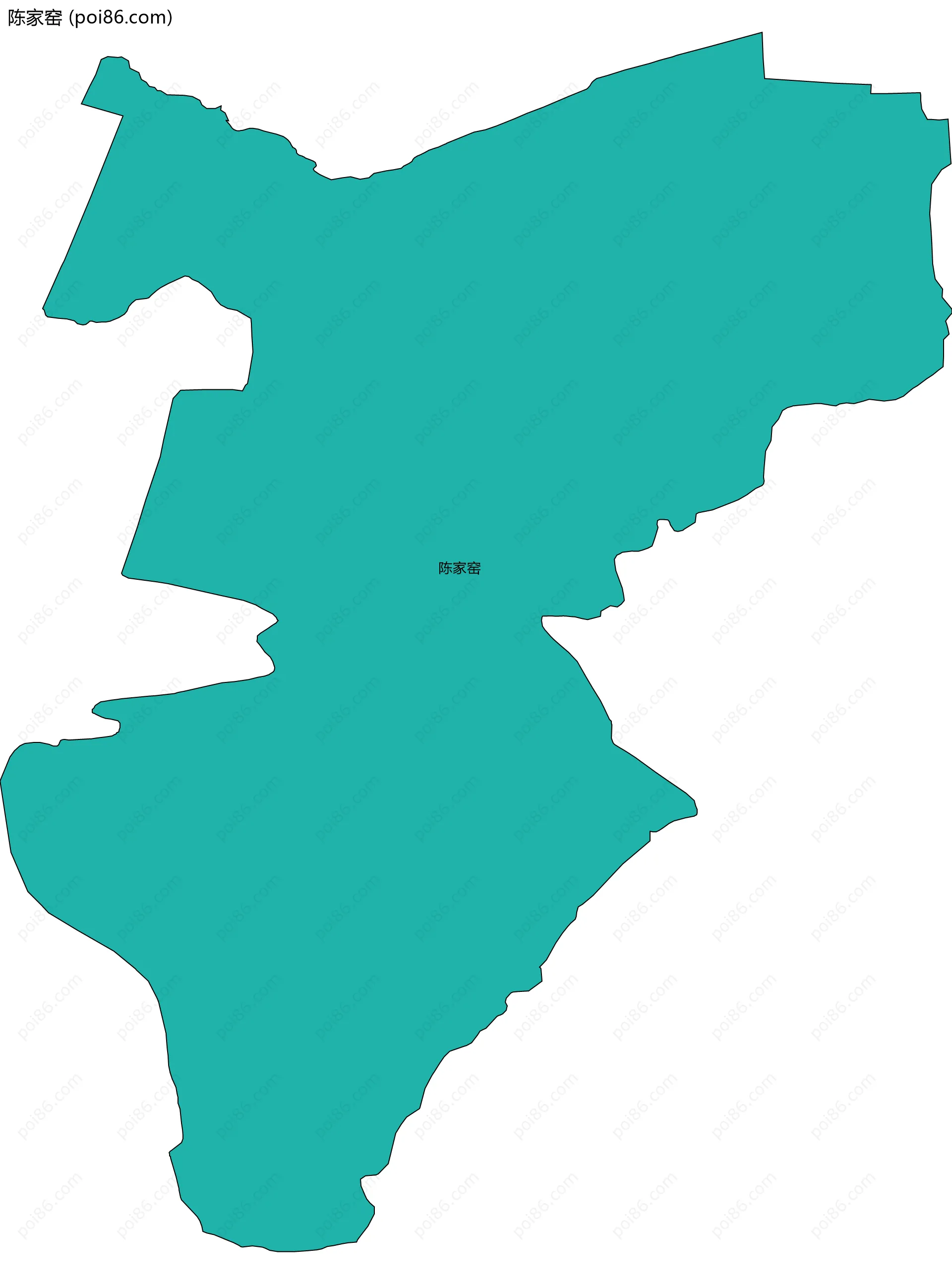 陈家窑边界地图