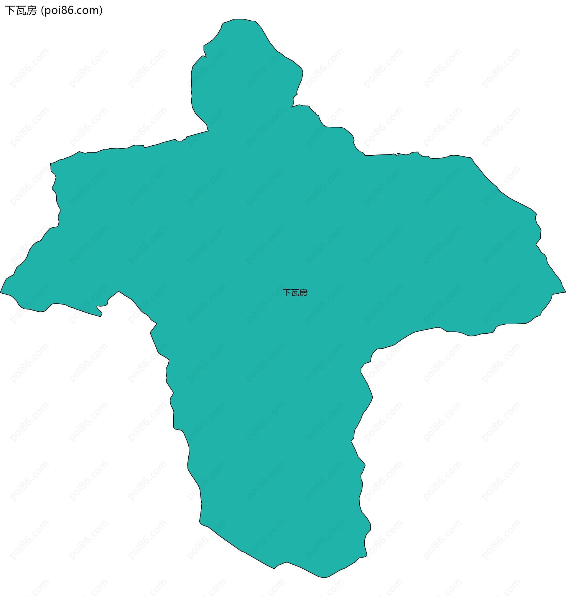 下瓦房边界地图