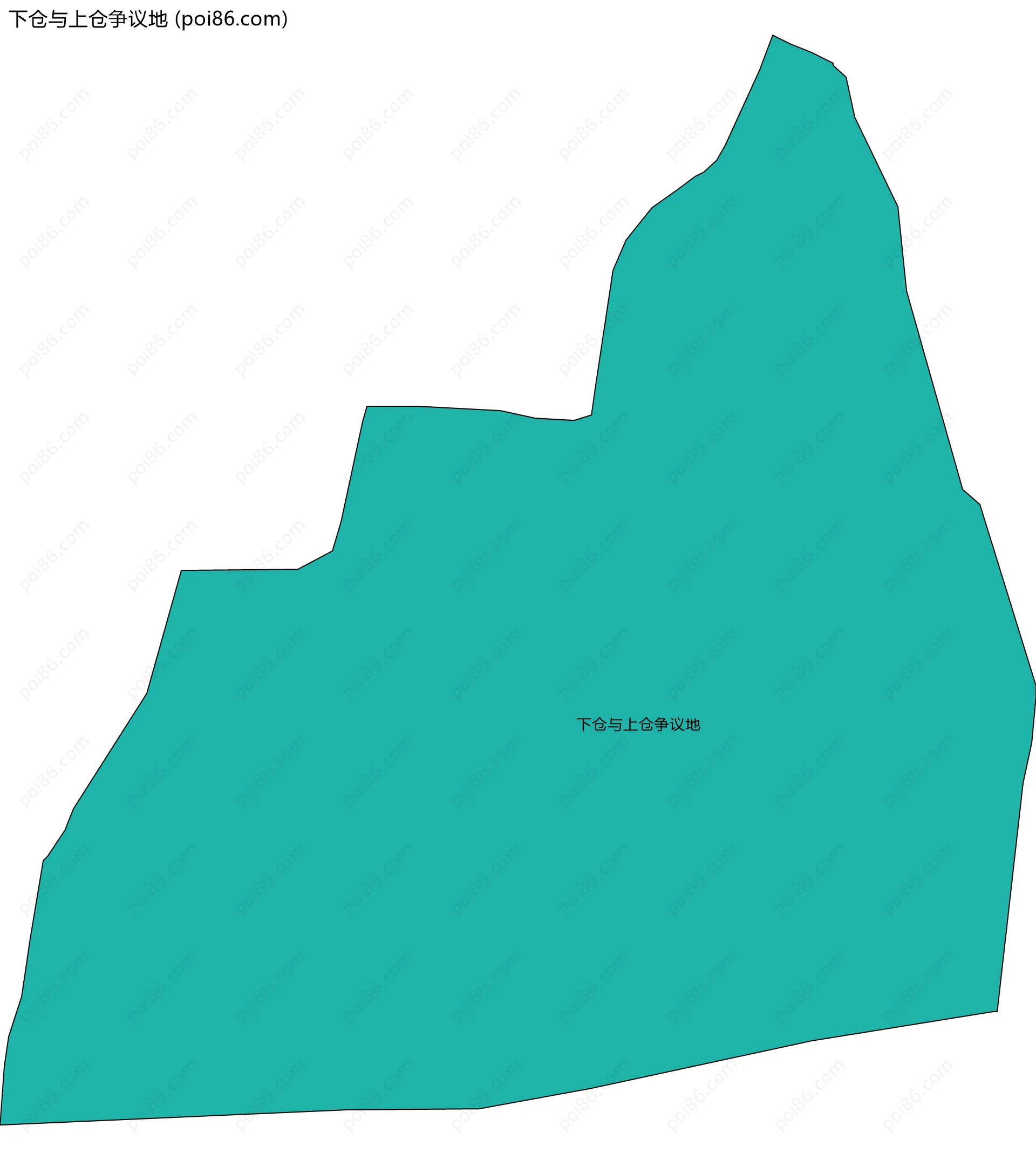 下仓与上仓争议地边界地图
