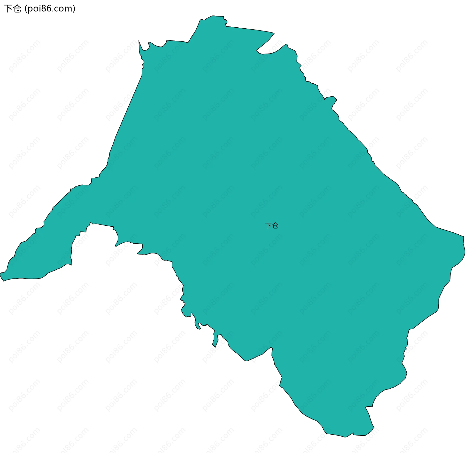 下仓边界地图