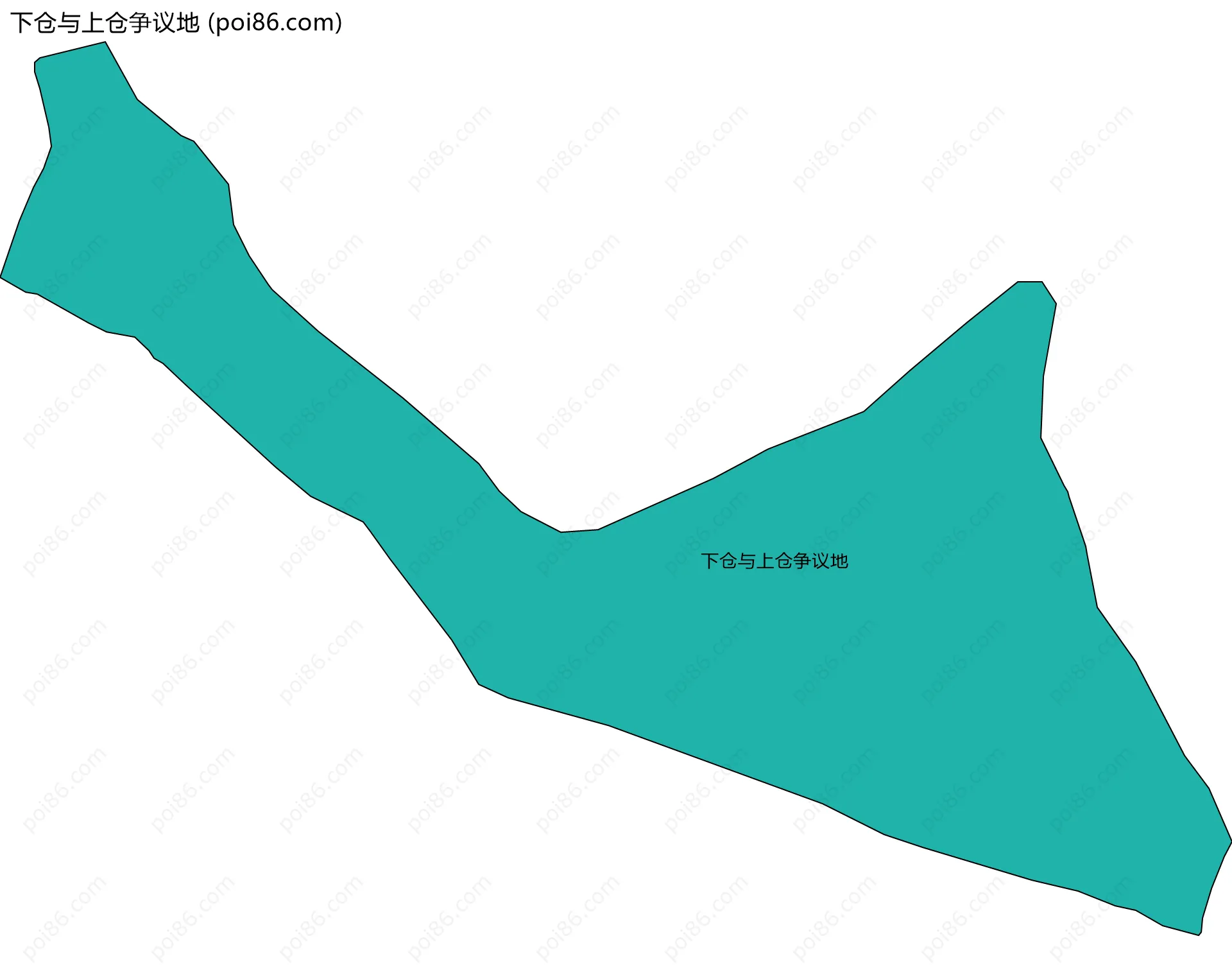 下仓与上仓争议地边界地图