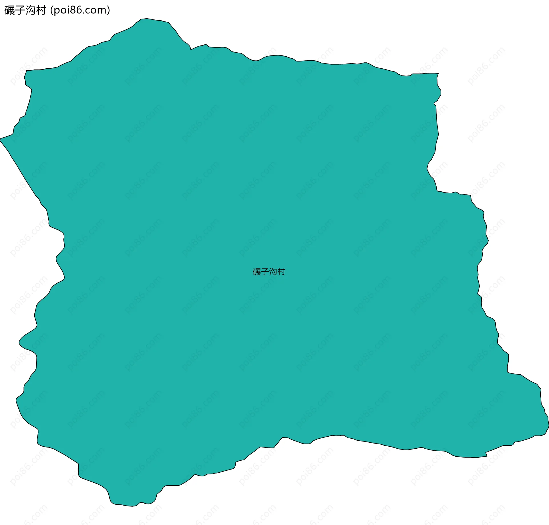 碾子沟村边界地图