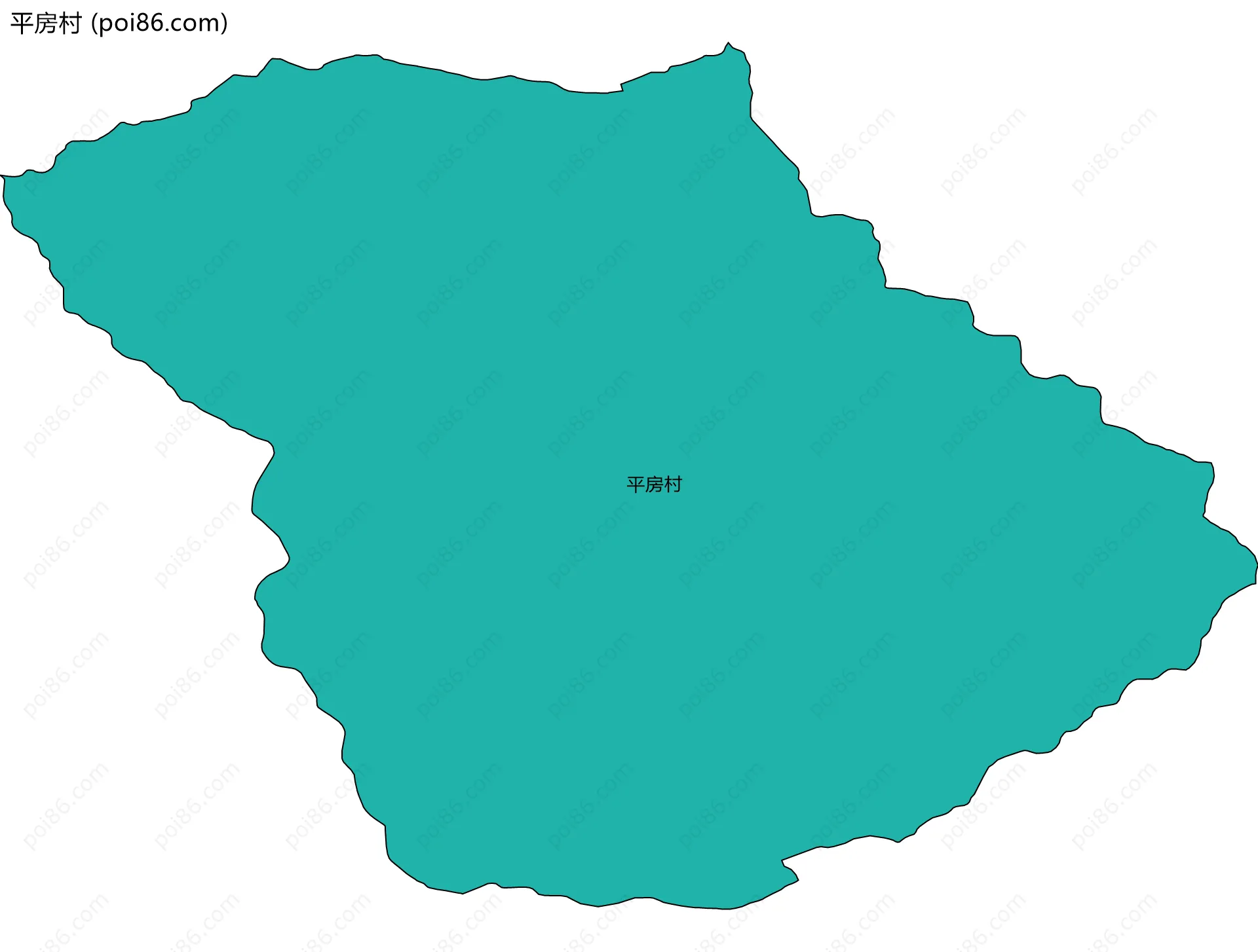 平房村边界地图