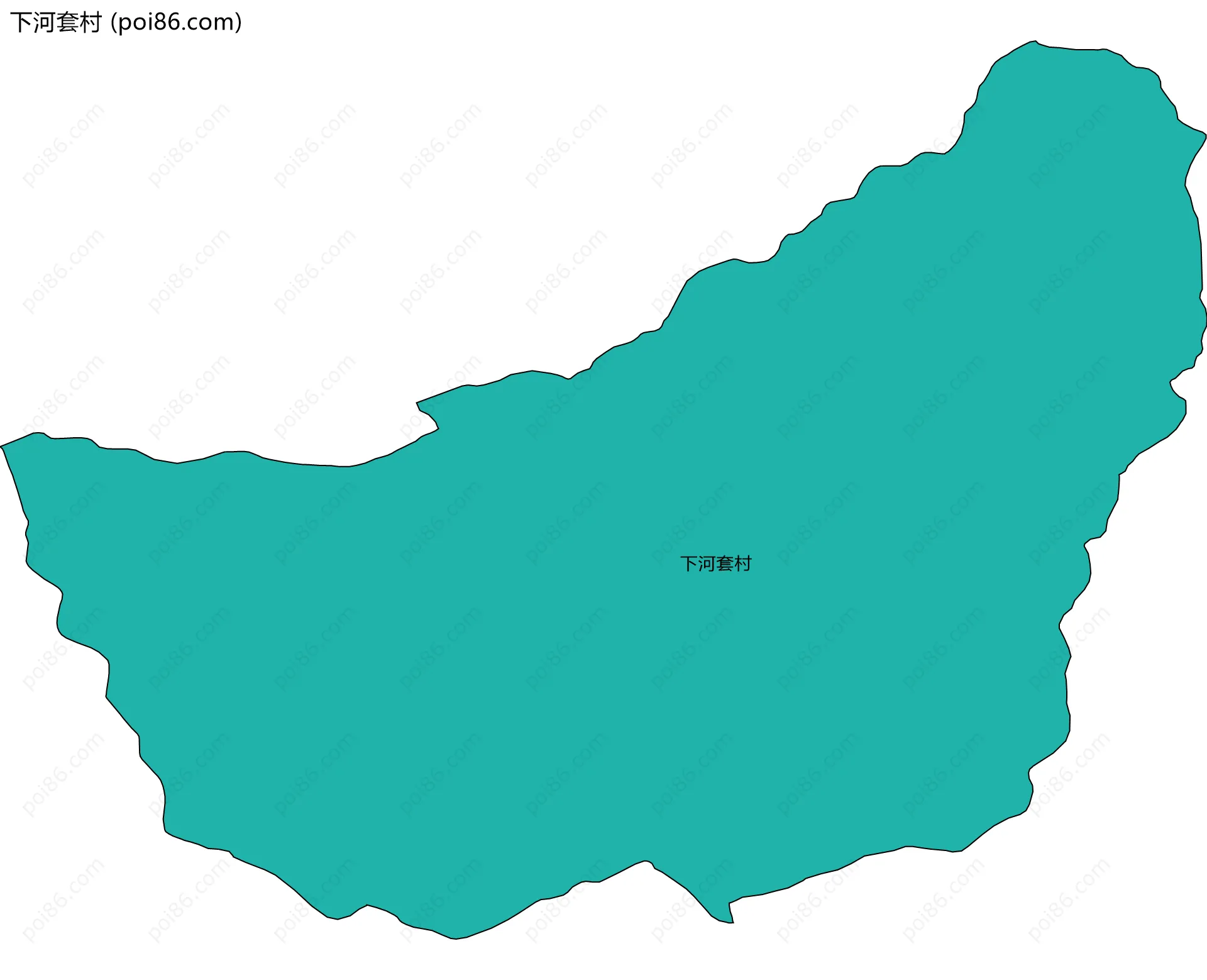 下河套村边界地图