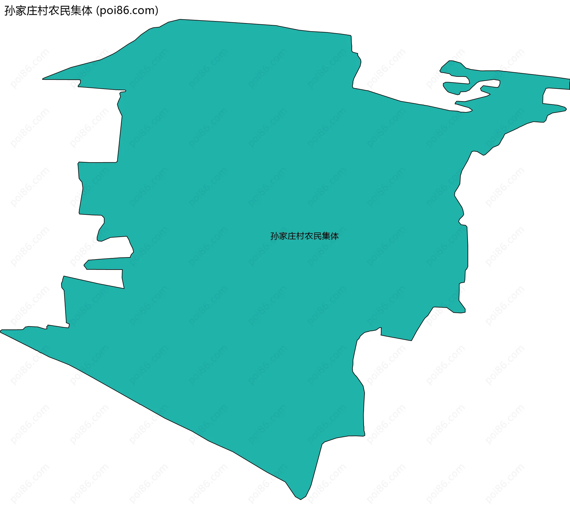 孙家庄村农民集体边界地图