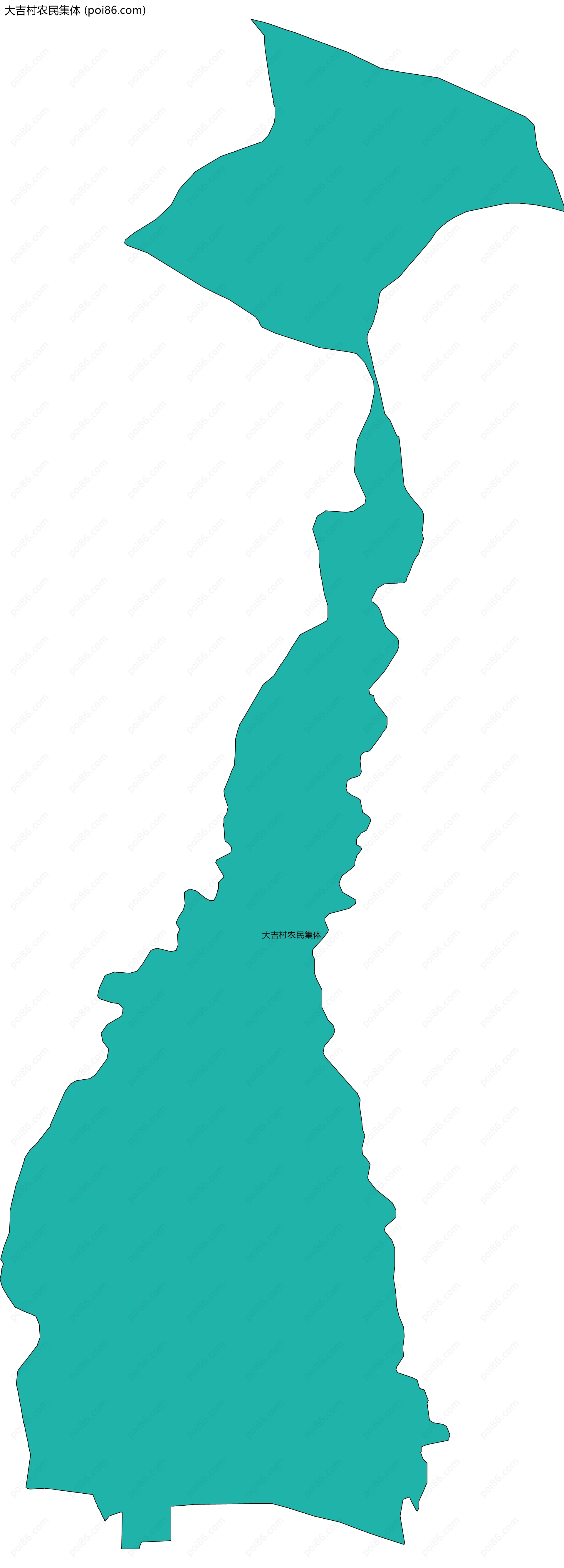 大吉村农民集体边界地图