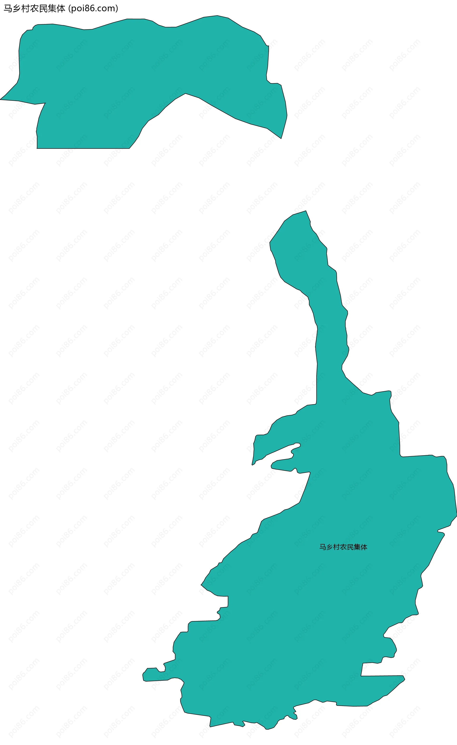 马乡村农民集体边界地图