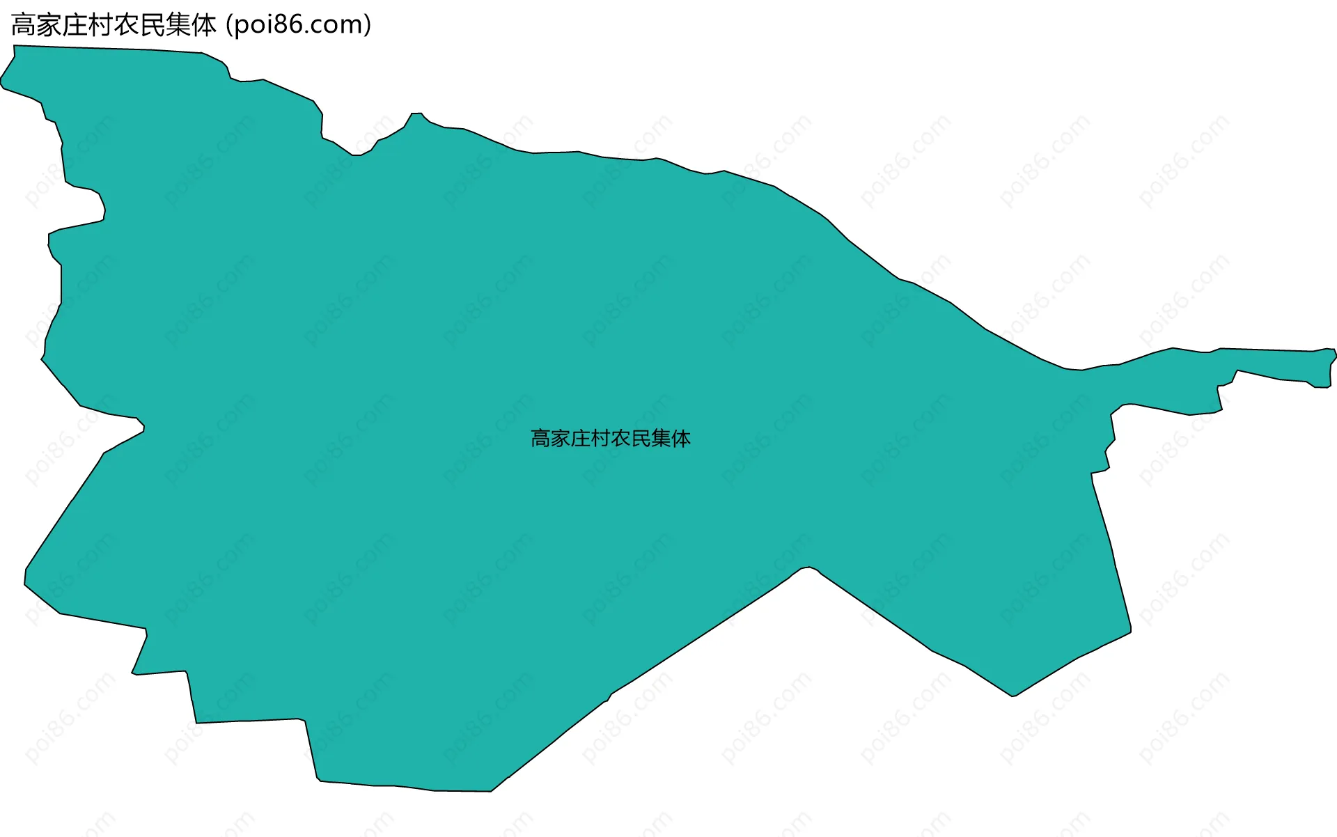 高家庄村农民集体边界地图