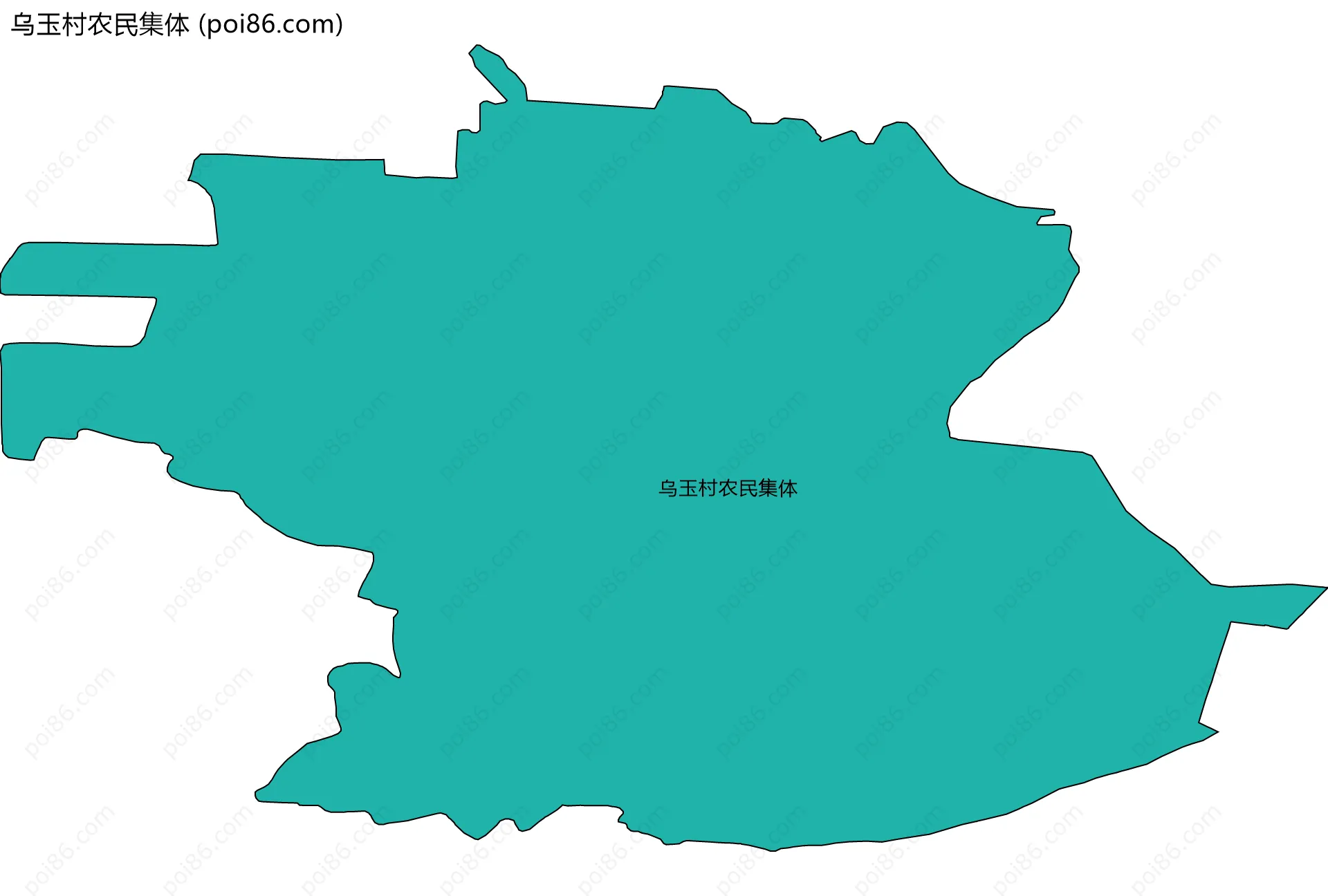 乌玉村农民集体边界地图