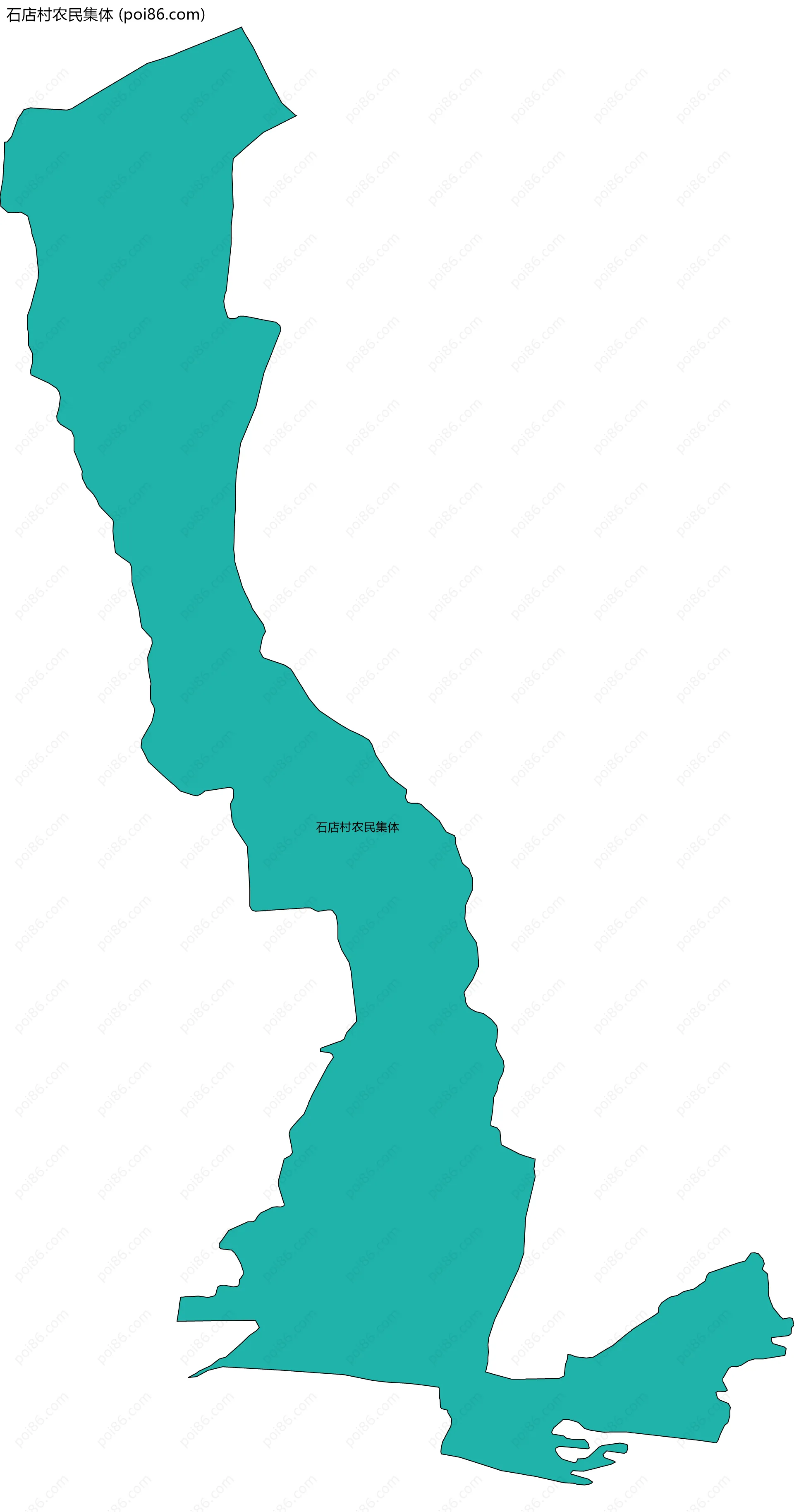 石店村农民集体边界地图