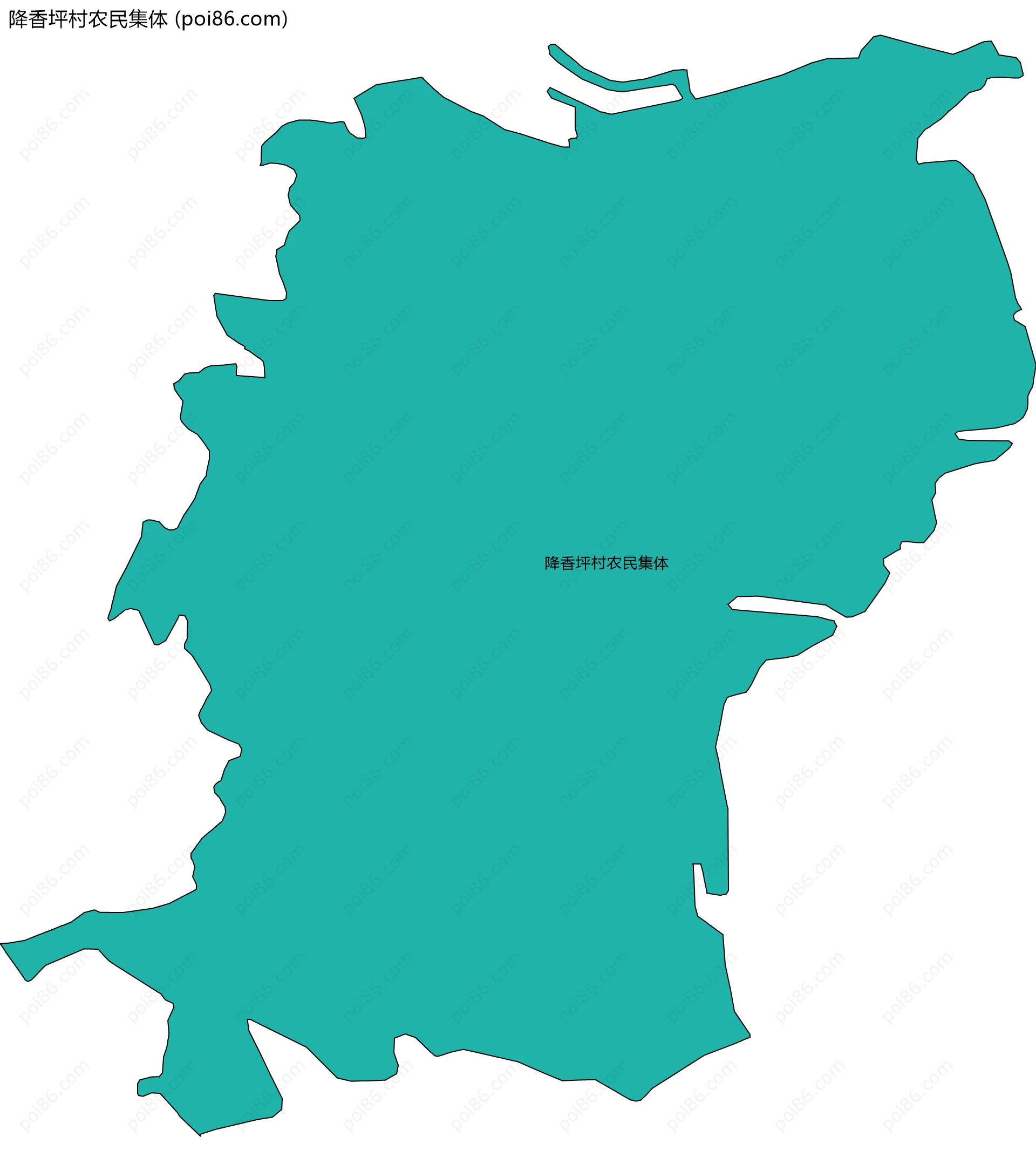 降香坪村农民集体边界地图