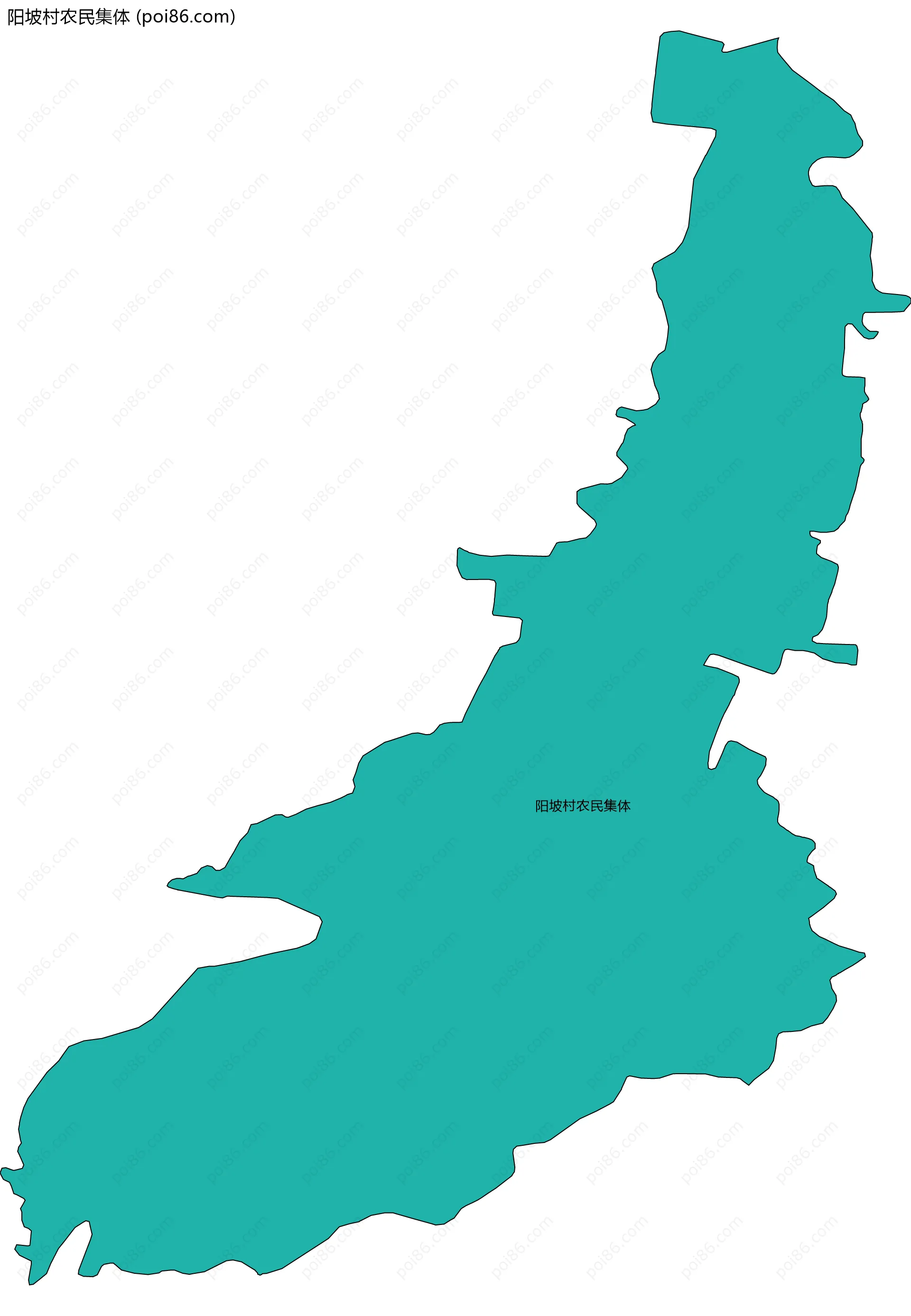 阳坡村农民集体边界地图