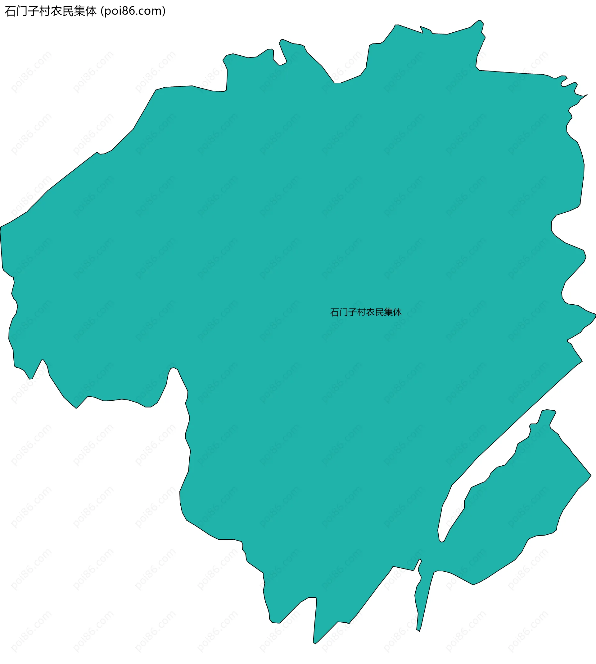 石门子村农民集体边界地图