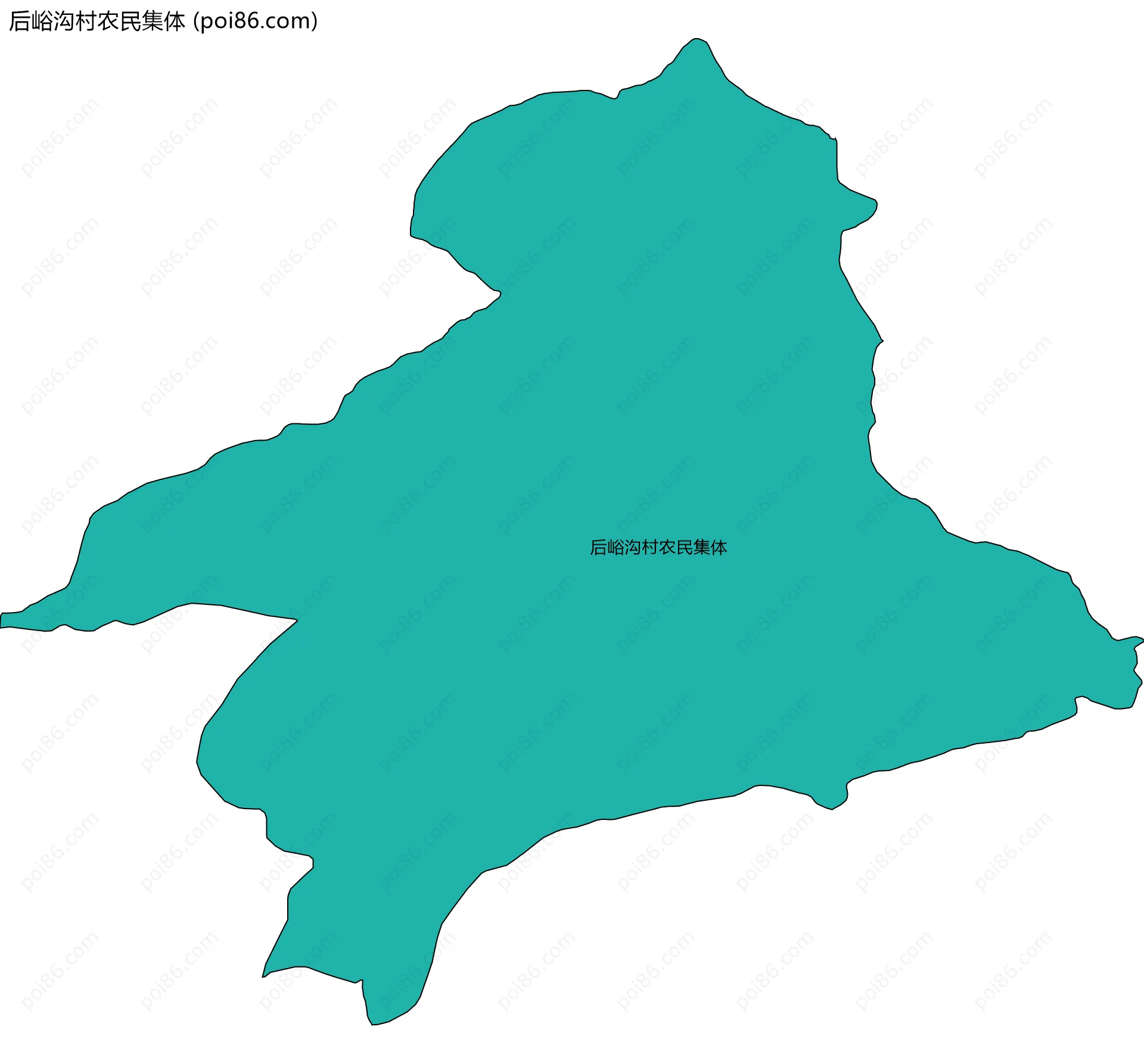 后峪沟村农民集体边界地图