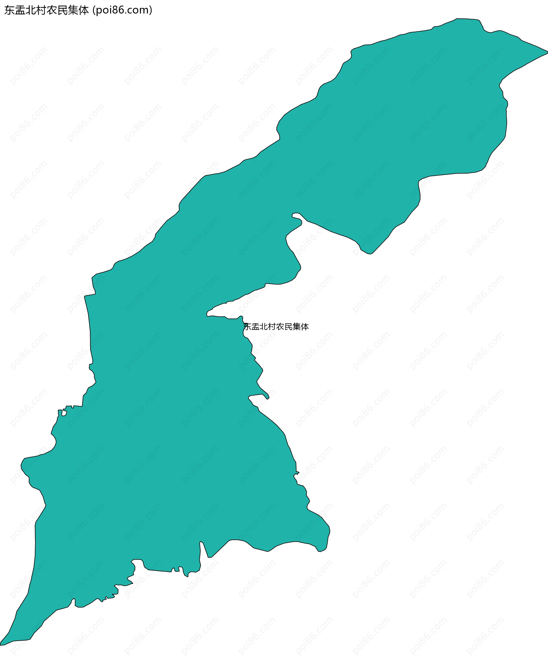 东盂北村农民集体边界地图