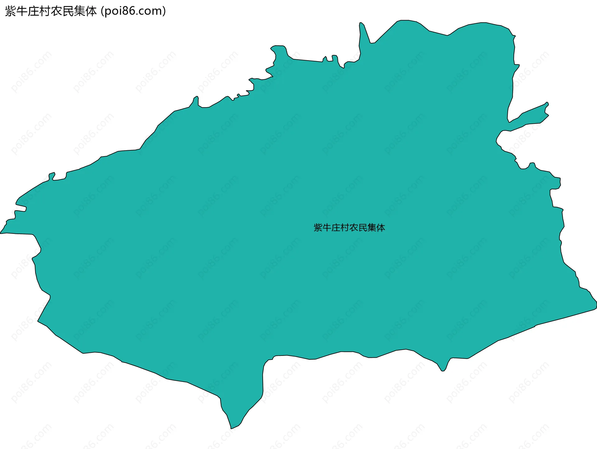 紫牛庄村农民集体边界地图