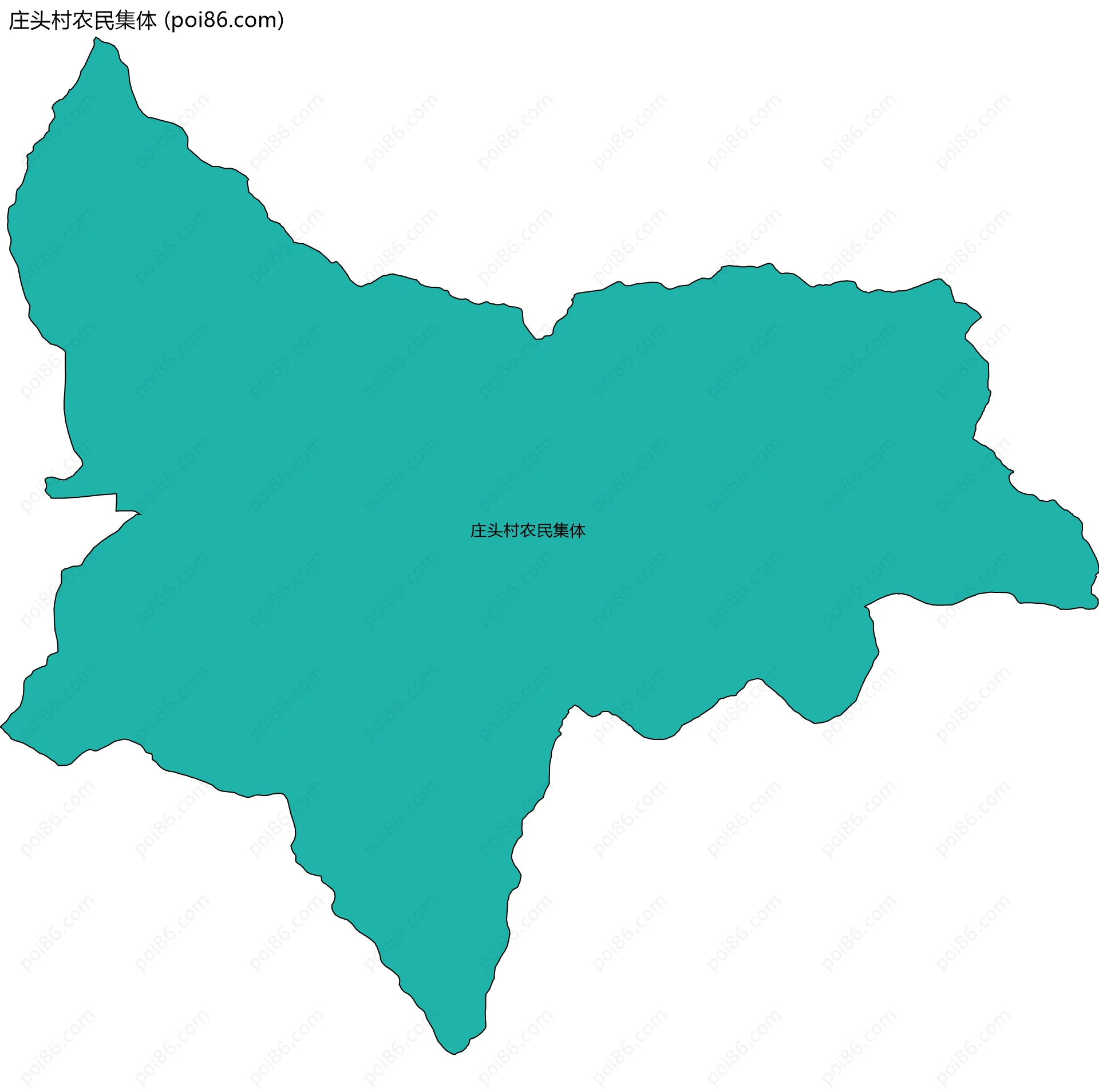 庄头村农民集体边界地图