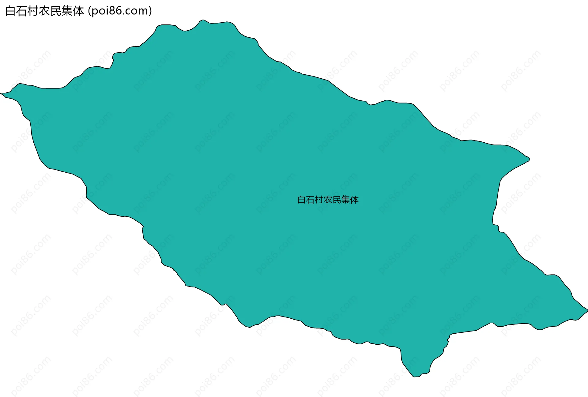 白石村农民集体边界地图