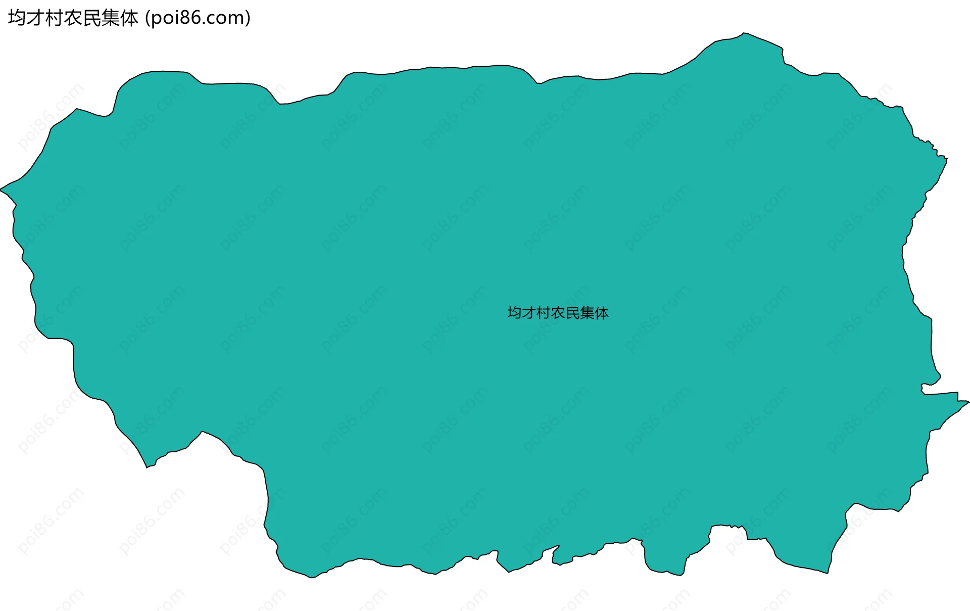 均才村农民集体边界地图