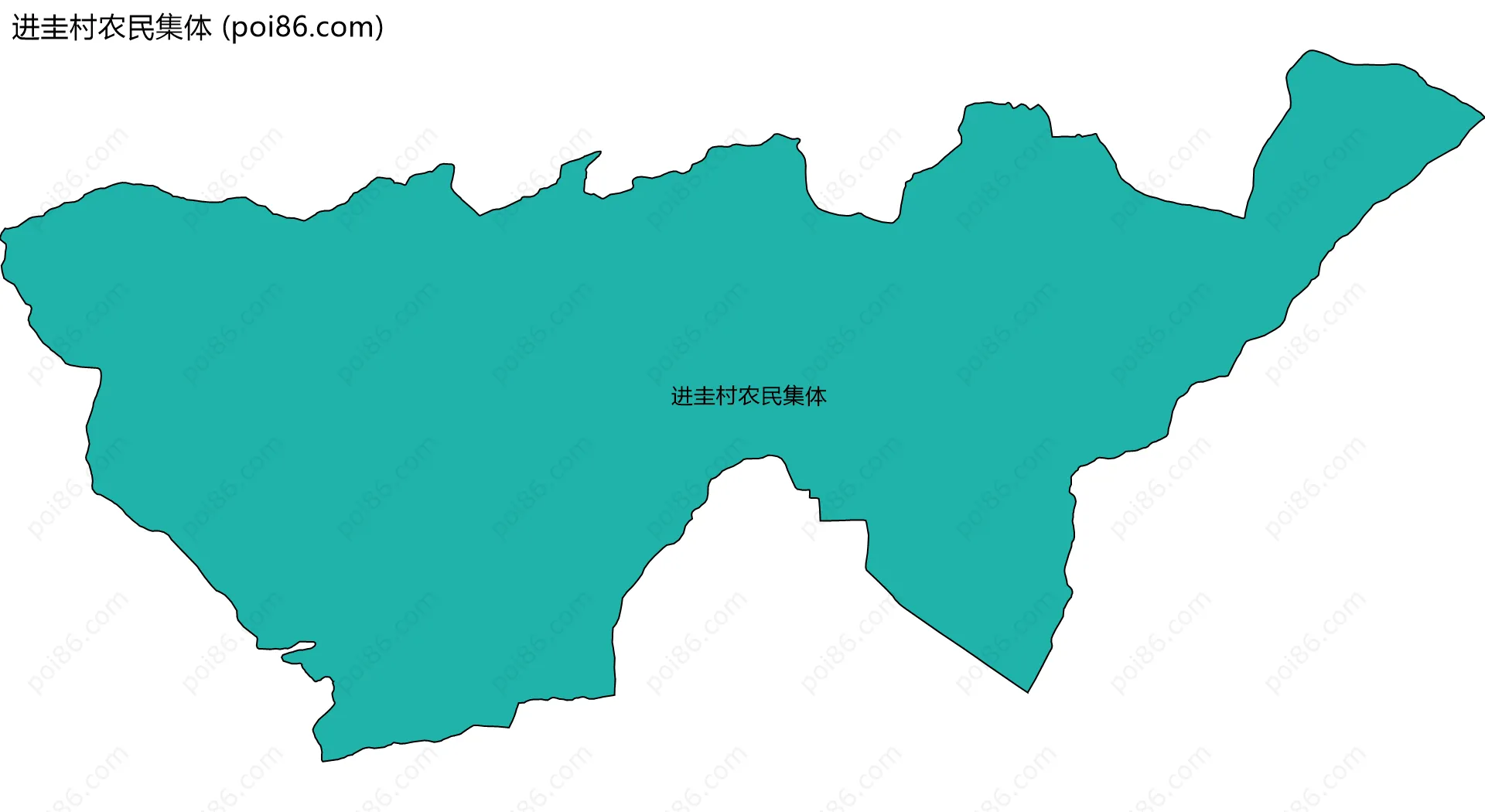 进圭村农民集体边界地图